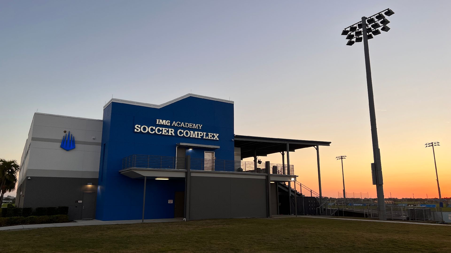 The IMG Academy at sunset.