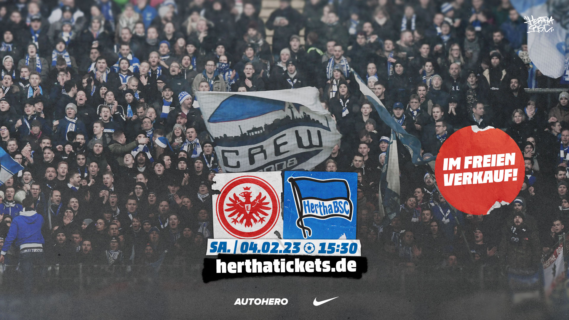 Die Grafik zum Ticketverkauf für das Heimspiel gegen Eintracht Frankfurt