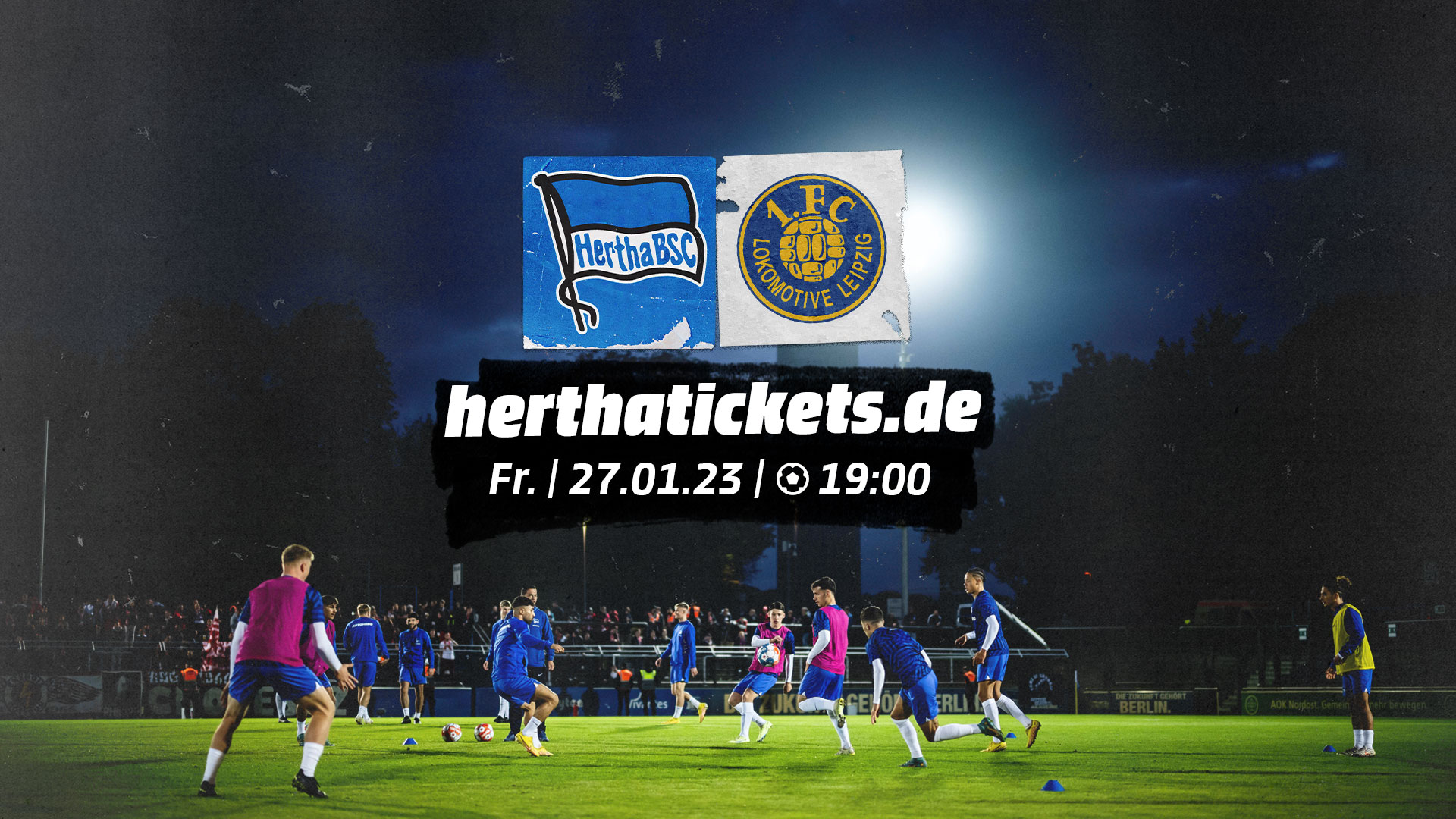 Die Ticketgrafik für das Heimspiel gegen den 1. FC Lokomotive Leipzig.