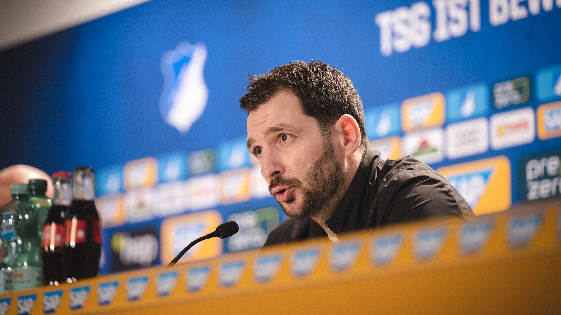 Sandro Schwarz spricht auf der PK nach dem Auswärtsspiel bei der TSG Hoffenheim.
