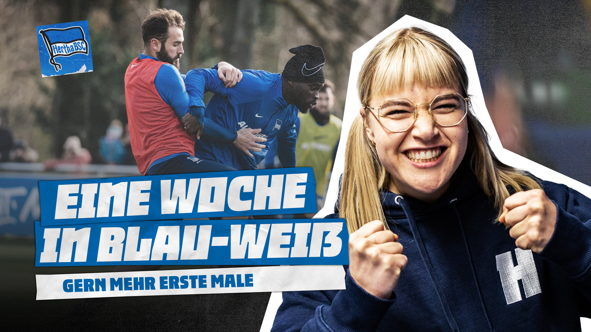 Grafik zur Woche in Blau-Weiß.