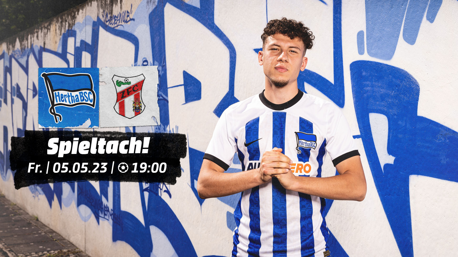 Ensar Aksakal ziert die Spieltagsgrafik unserer U23.