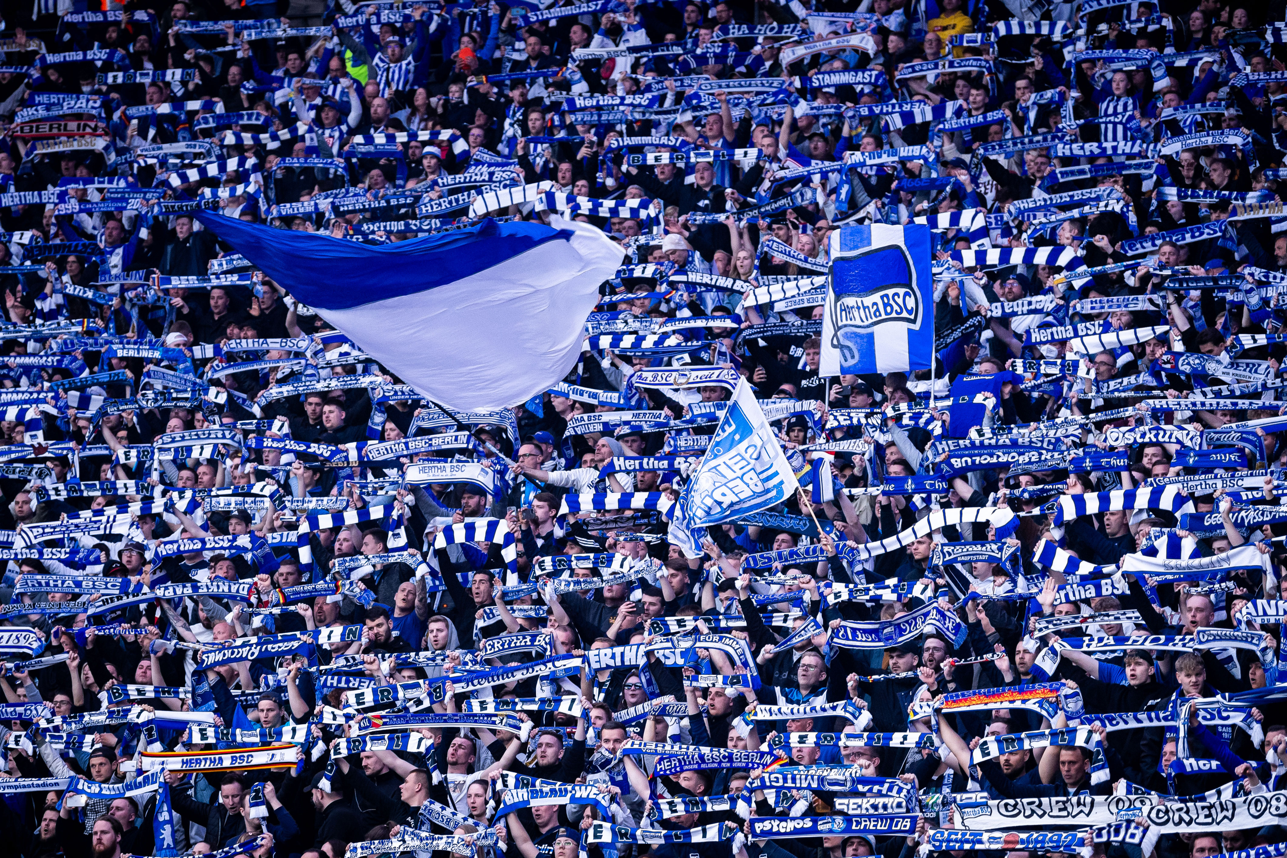 Hertha-Fans im Olympiastadion