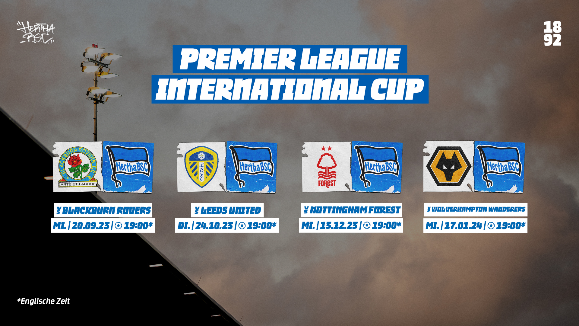 Grafik zum  Premier League International Cup.