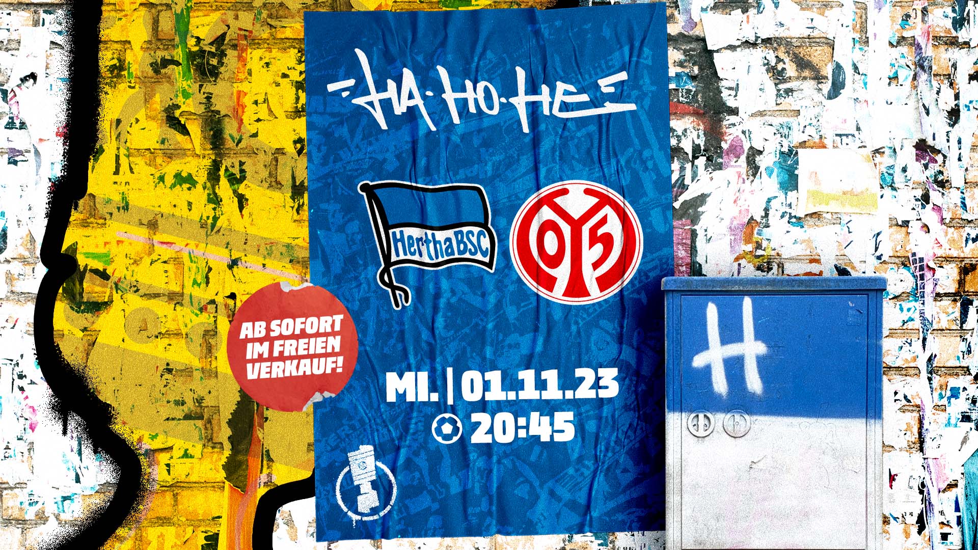 Die Ticketankündigung für das Heimspiel im DFB-Pokal gegen den FSV Mainz 05.