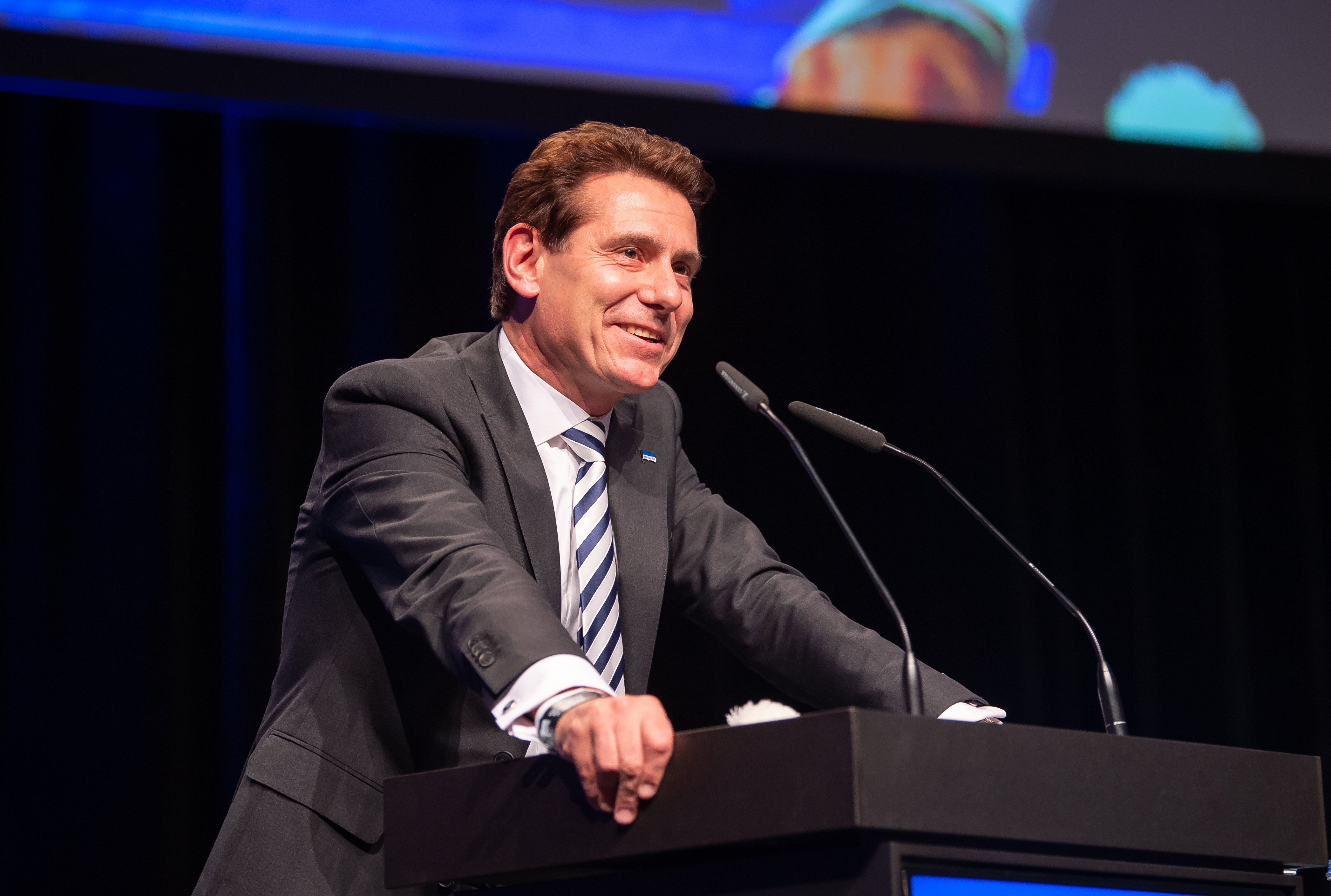 Dr. Torsten-Jörn Klein auf der Mitgliederversammlung.