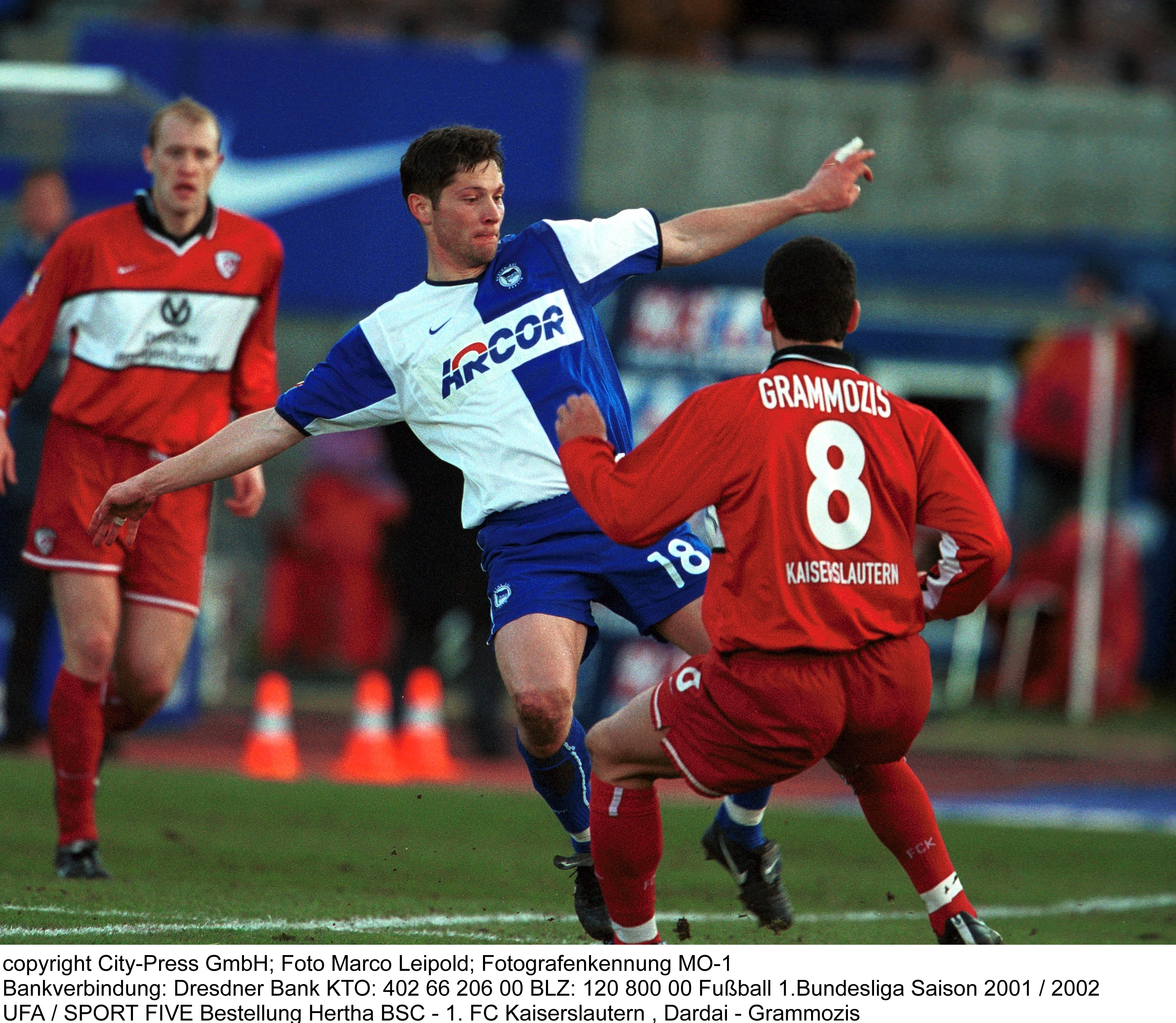 Pál Dárdai und Dimitrios Grammozis trafen als Aktive in der Saison 2001/02 aufeinander.