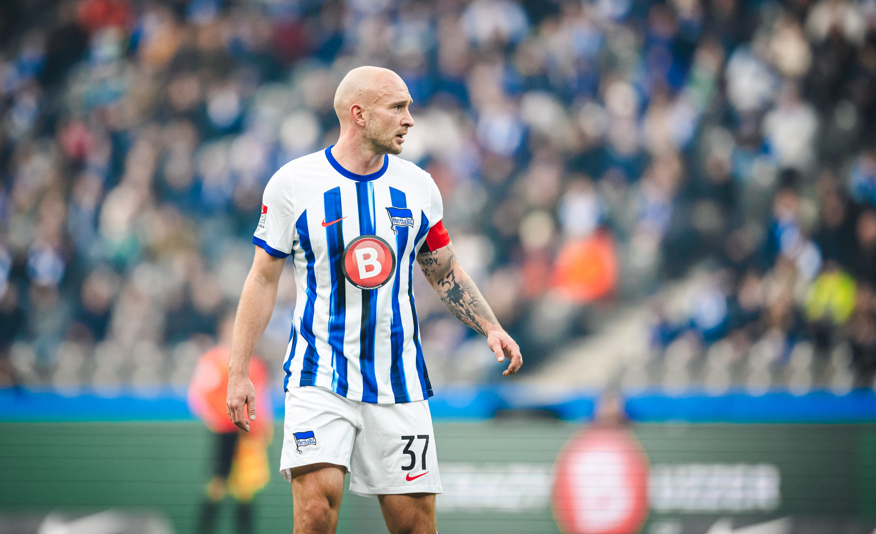Der Kapitän von Hertha BSC, Toni Leistner.