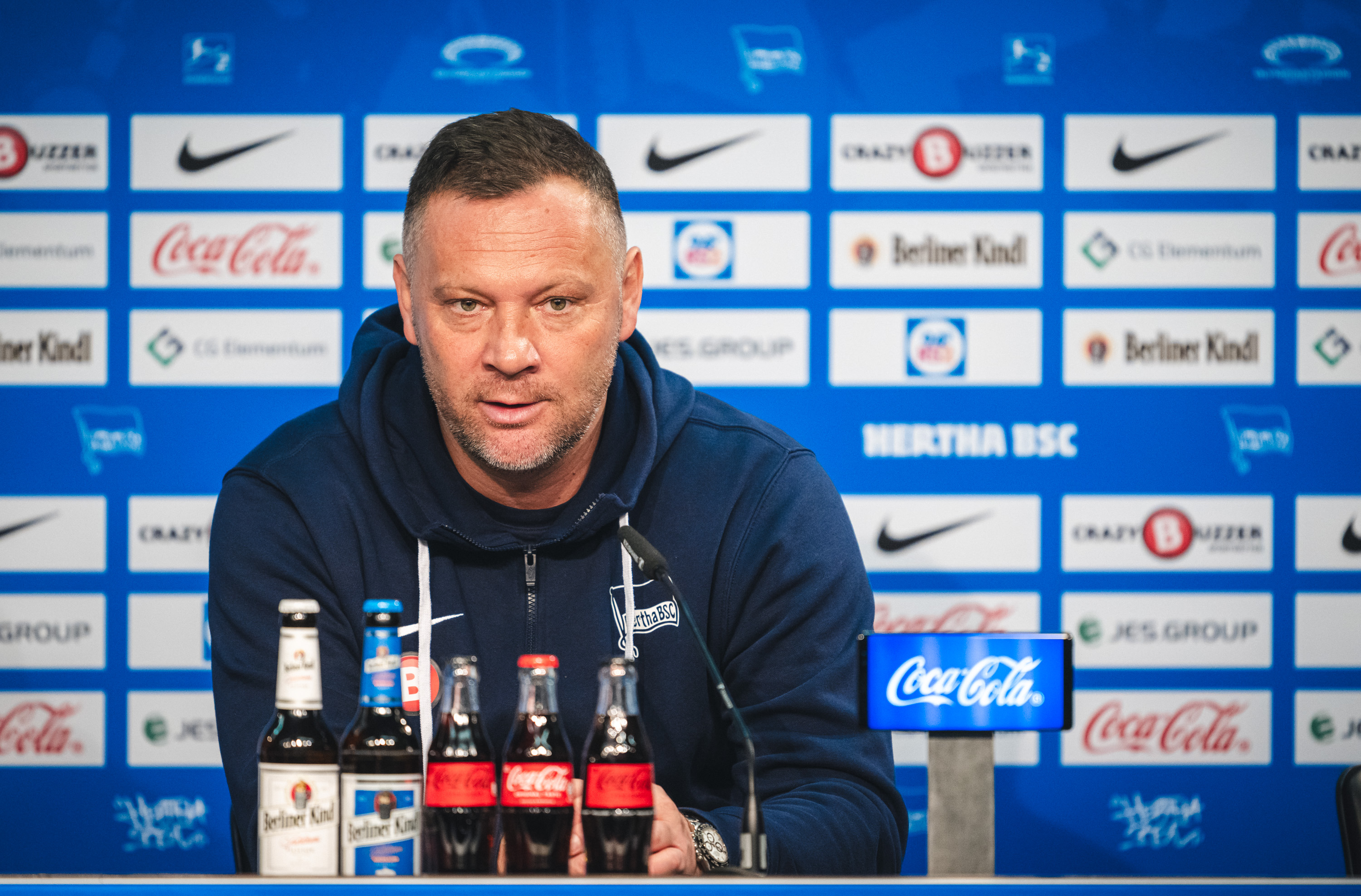 Unser Chefcoach Pál Dárdai nach der Partie gegen Osnabrück.