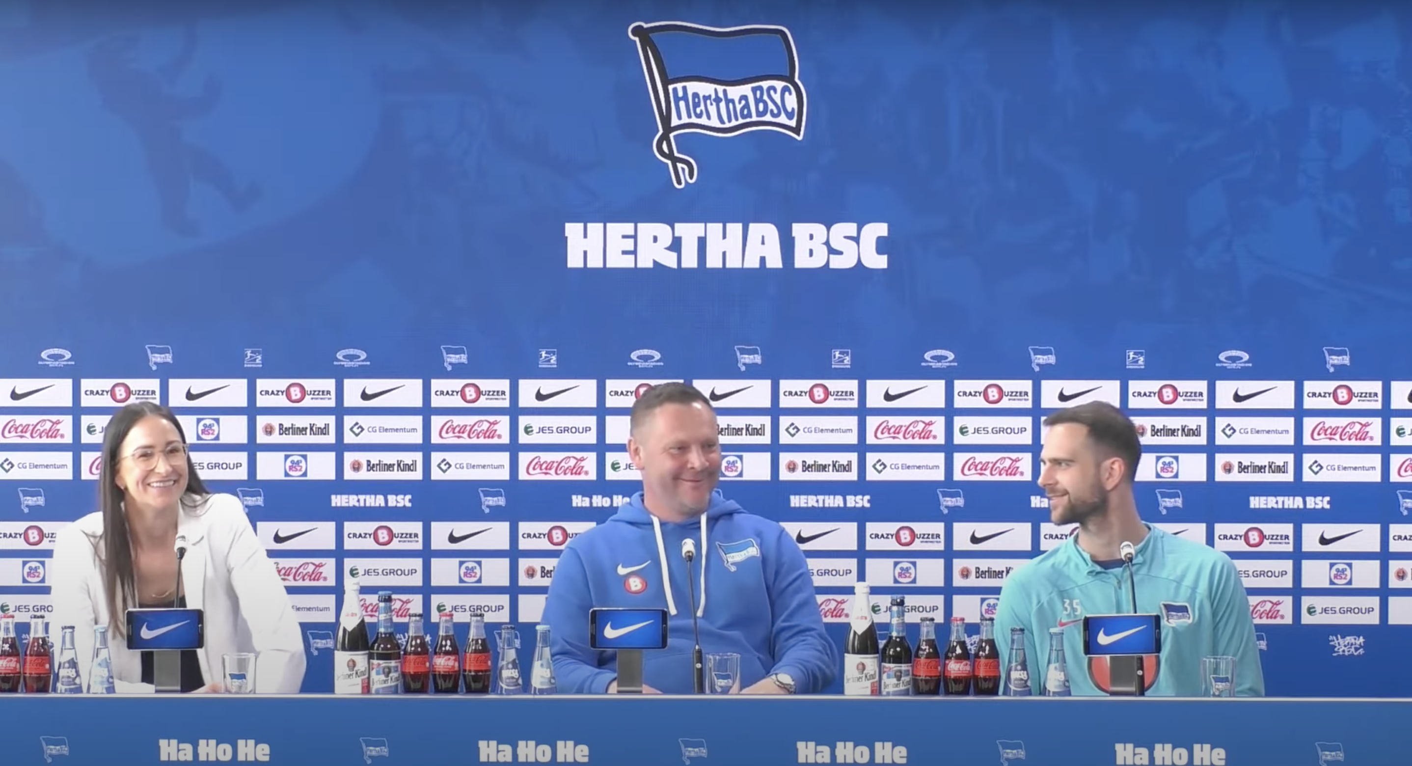 Pál Dárdai und Marius Gersbeck sprechen auf der Pressekonferenz vor dem Heimspiel gegen Nürnberg.