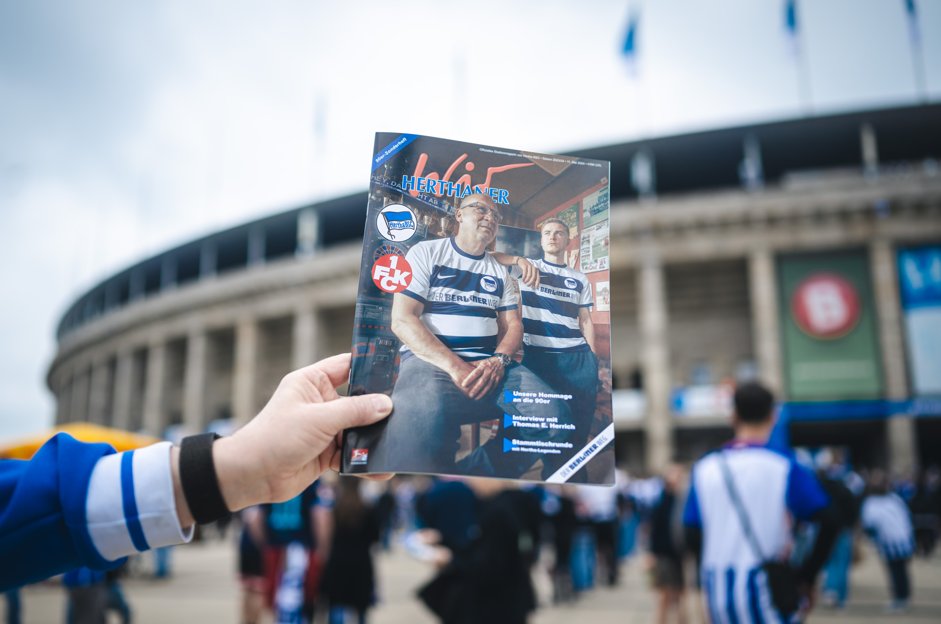 Das Stadionheft "Wir Herthaner" zum Heimspiel gegen den FCK.