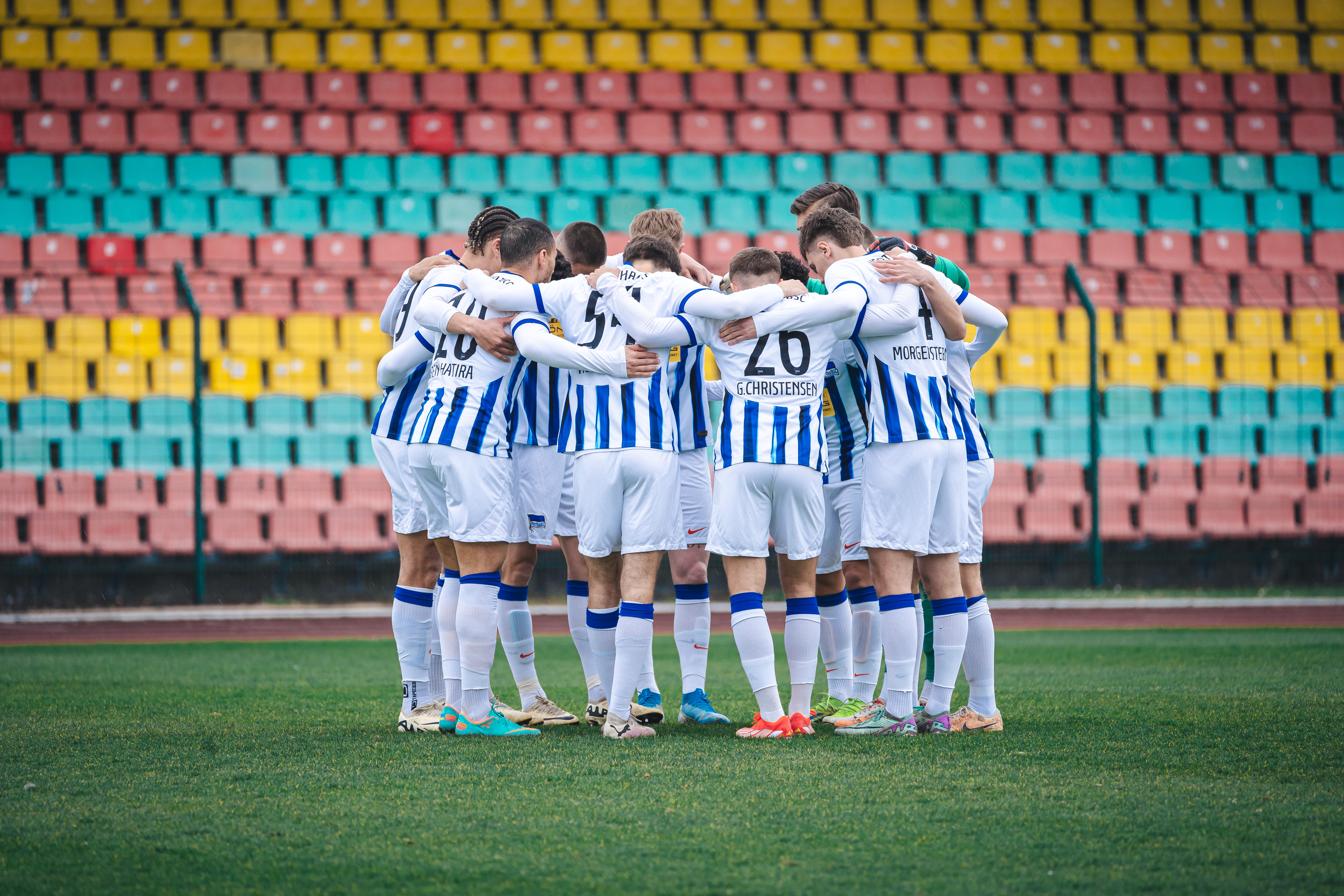 Unsere U23 beim Teamkreis.