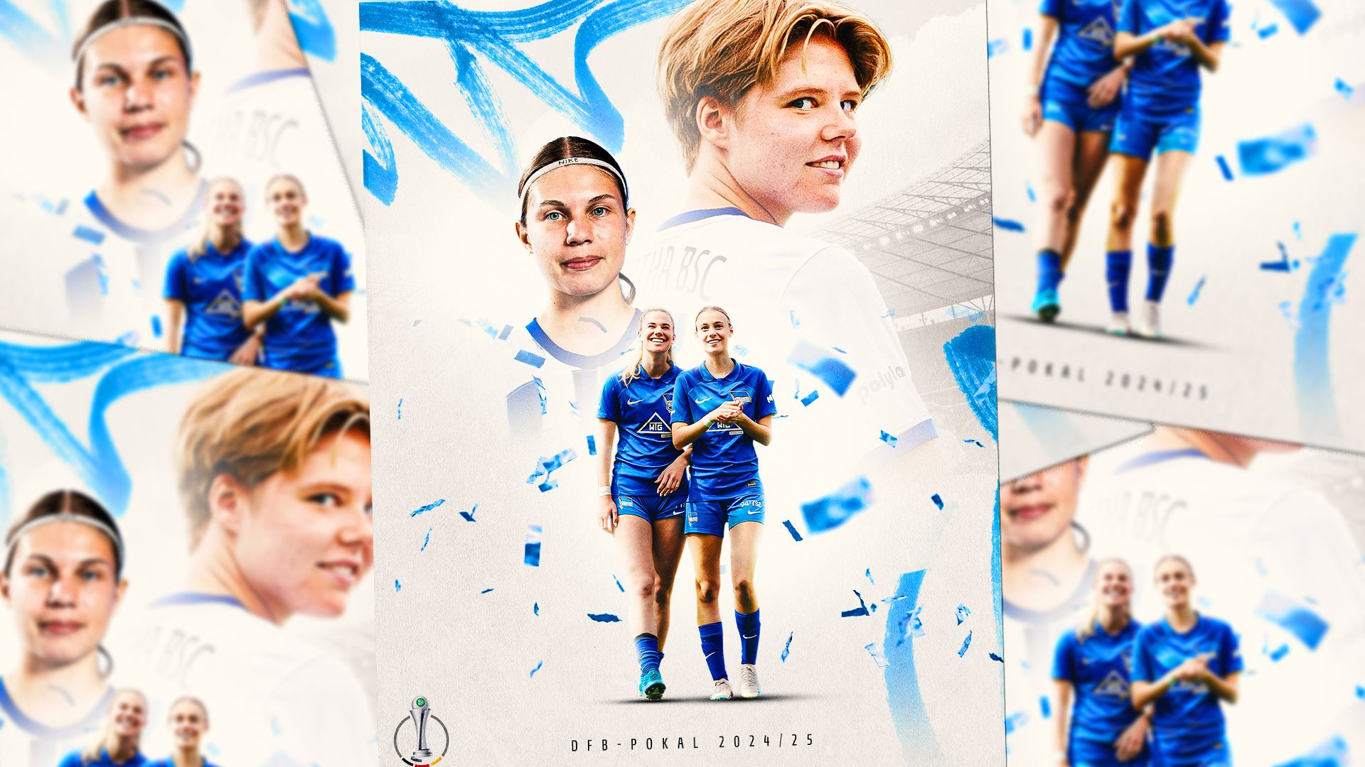 Die Grafik zur Qualifikation unserer 1. Frauen für den DFB-Pokal.
