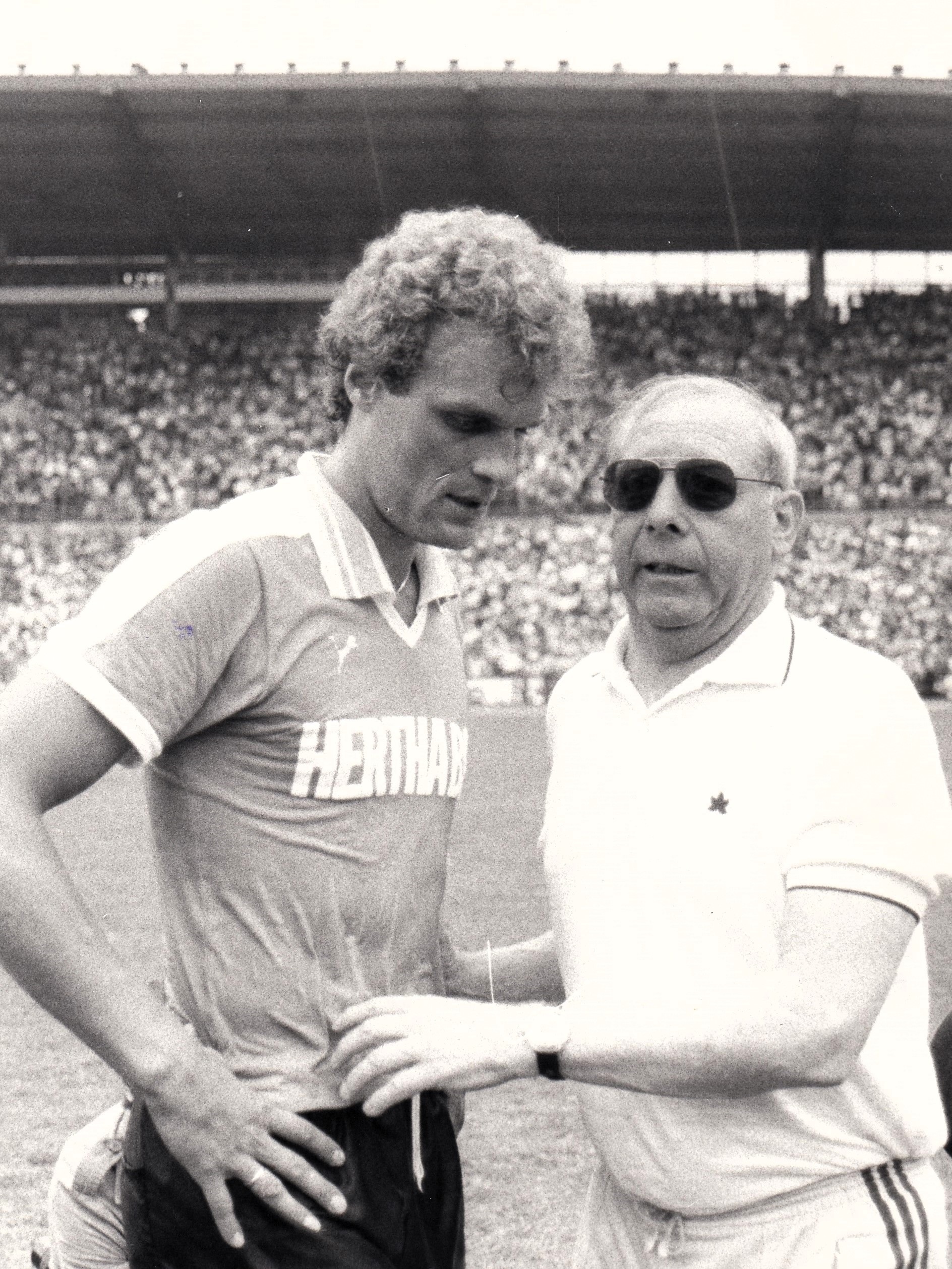 Uwe Kliemann mit Coach Kuno Klötzer.