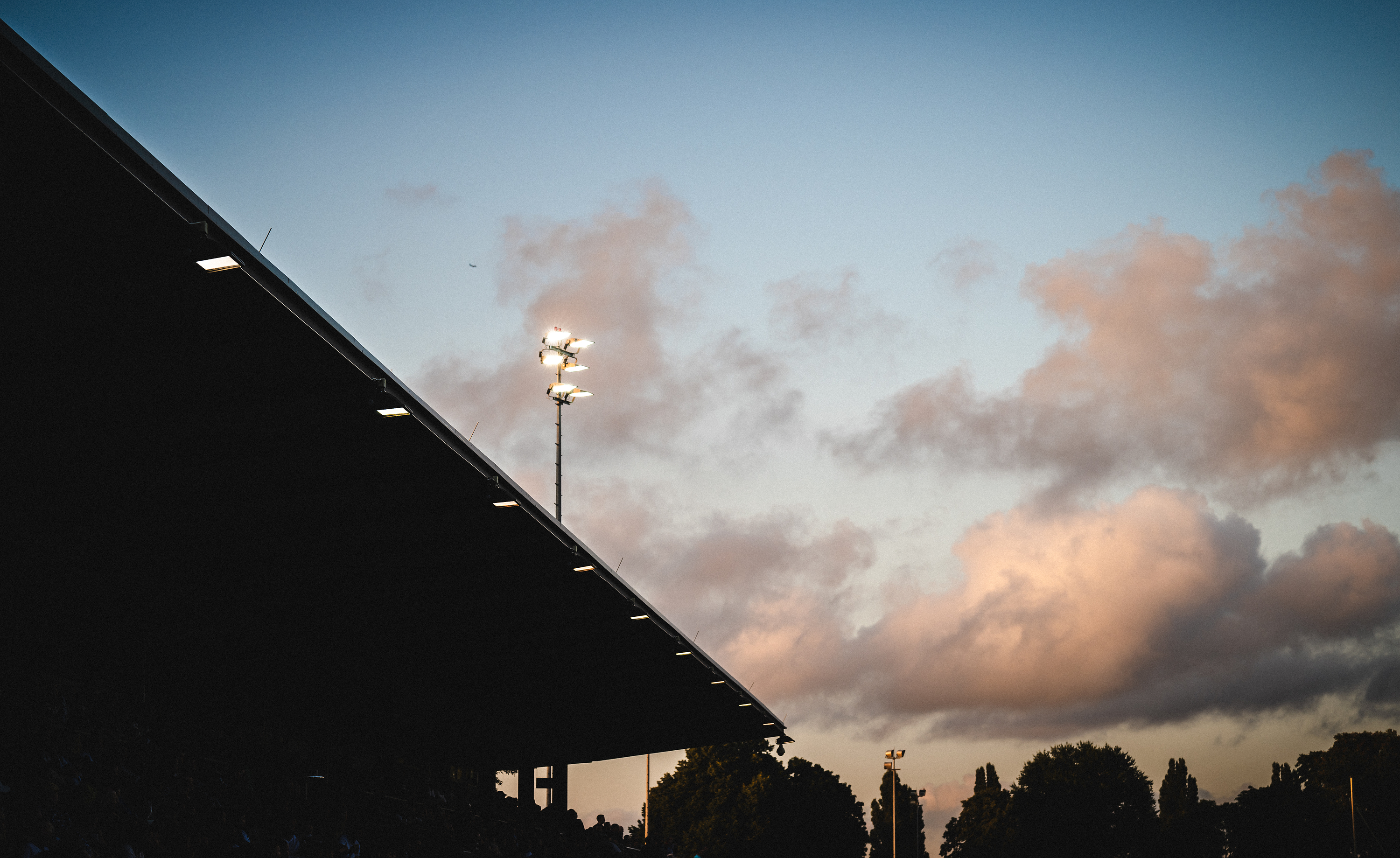 Blick ins Stadion auf dem Wurfplatz/Amateurstadion.