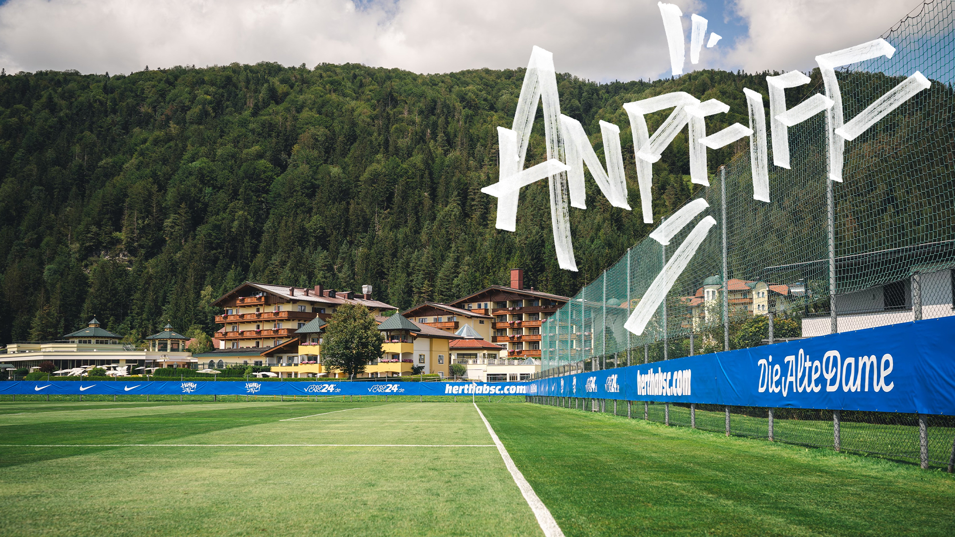 Die Ankündigungsgrafik zum Trainingslager unserer Profis am Walchsee.