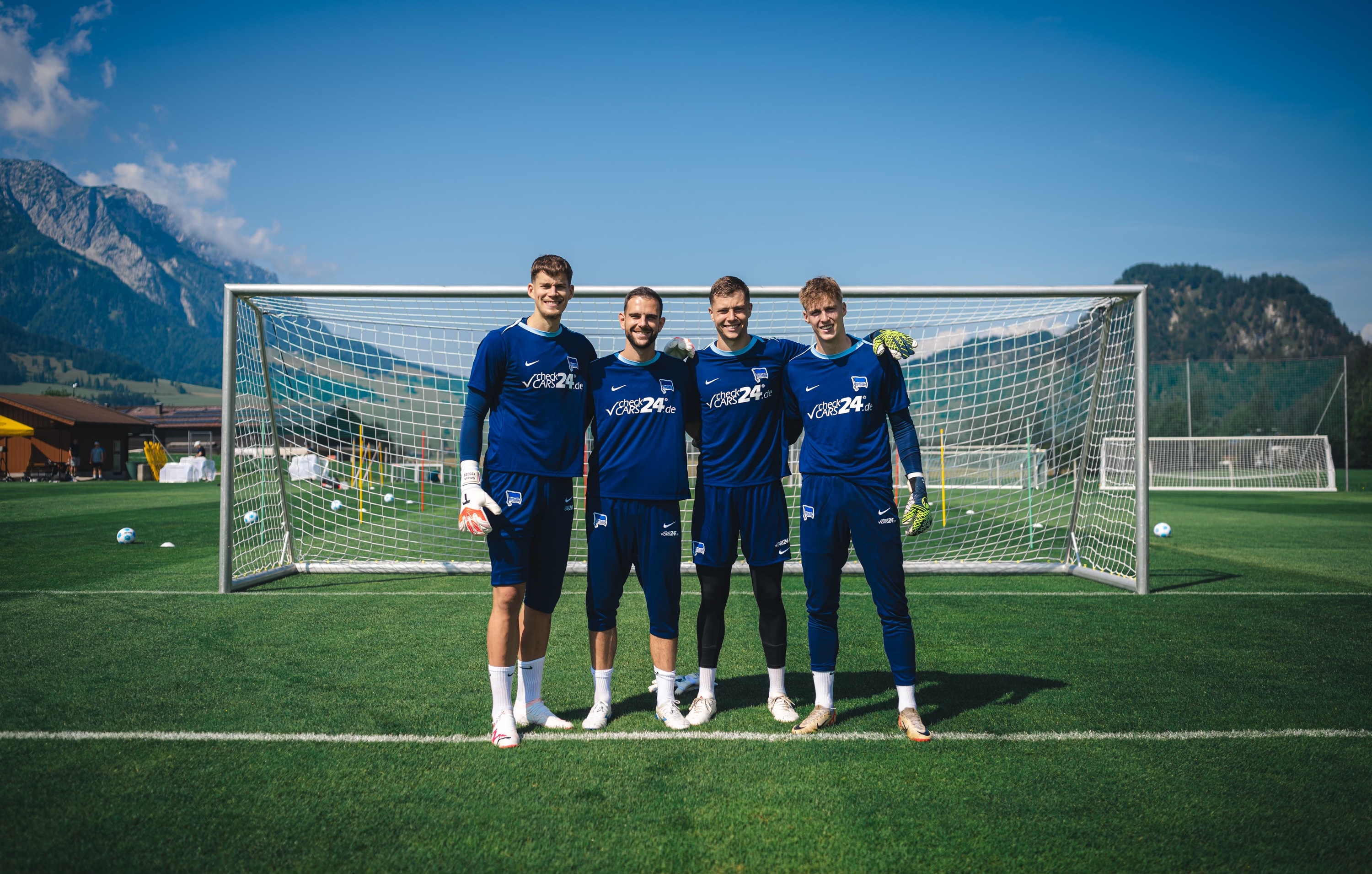 Unser Torhüterteam im Trainingslager am Walchsee.