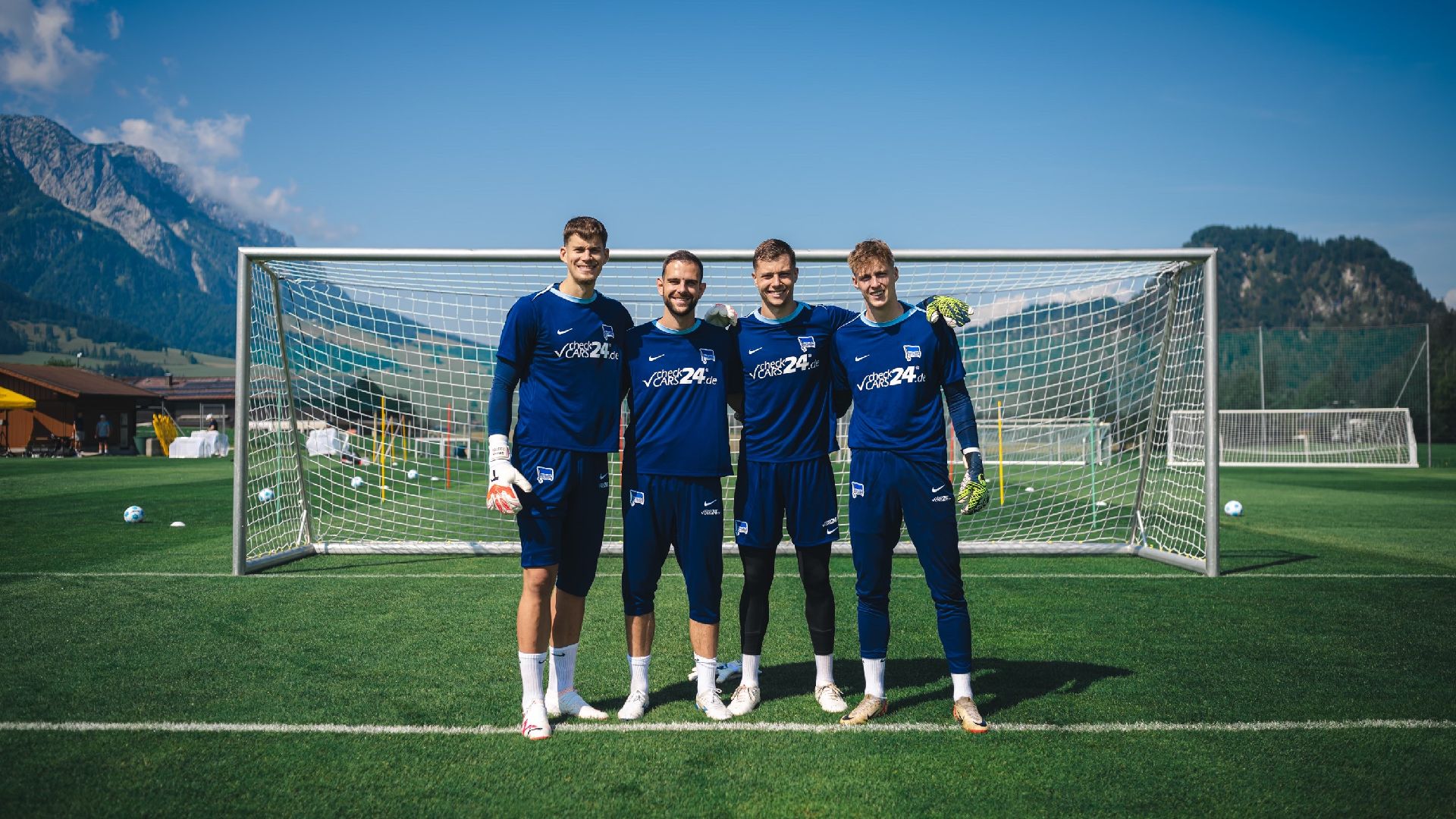 Unser Torhüterteam im Trainingslager am Walchsee.