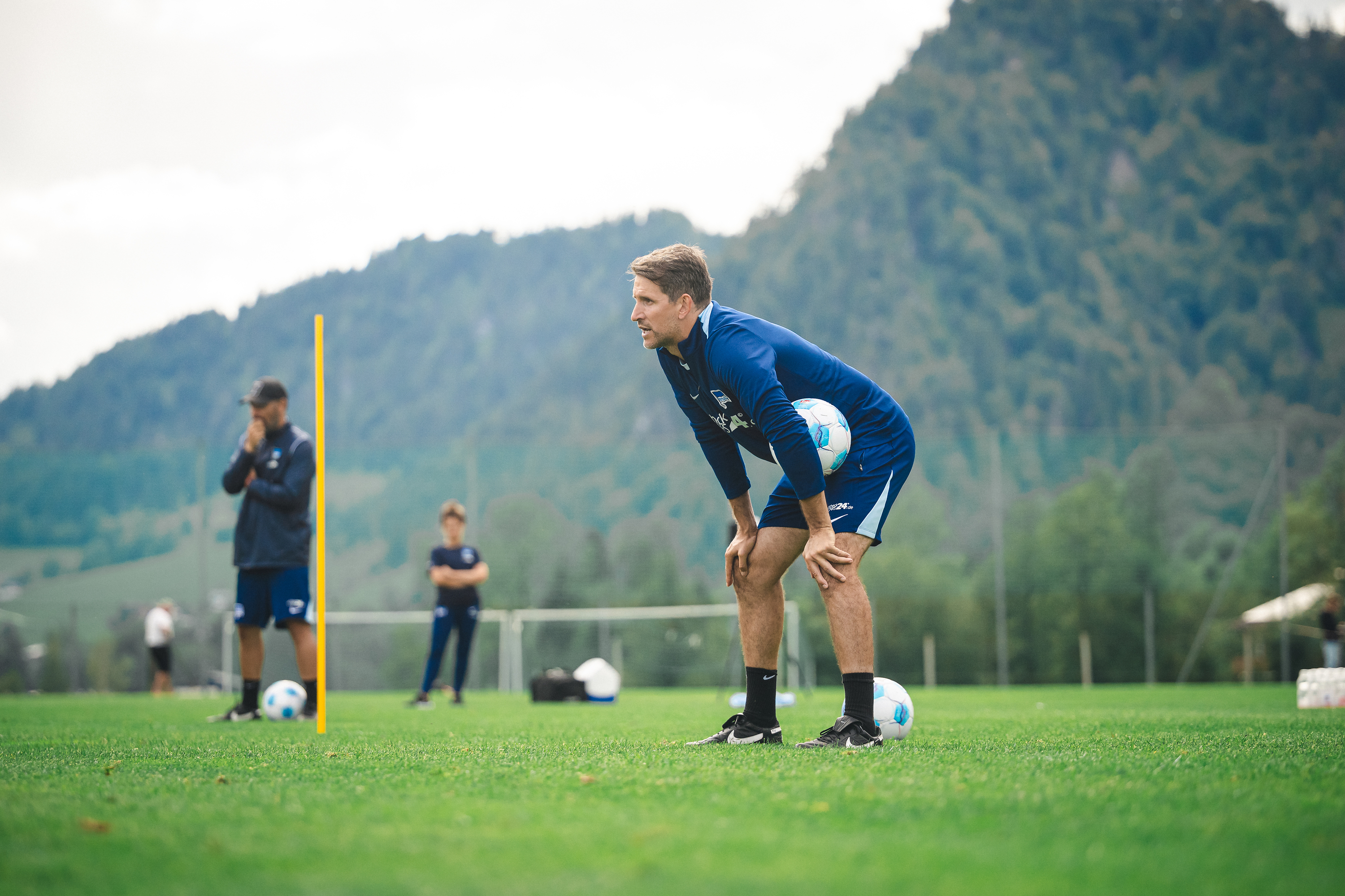 Jaime Monroy auf dem Trainingsplatz am Walchsee.