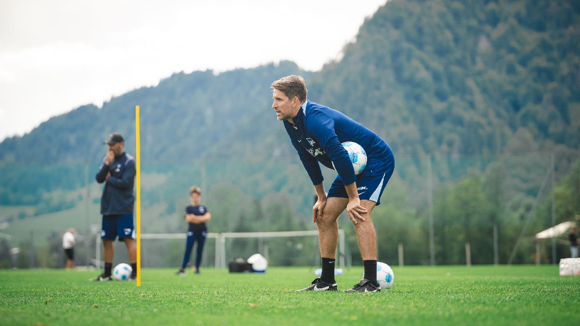 Jaime Monroy auf dem Trainingsplatz am Walchsee.