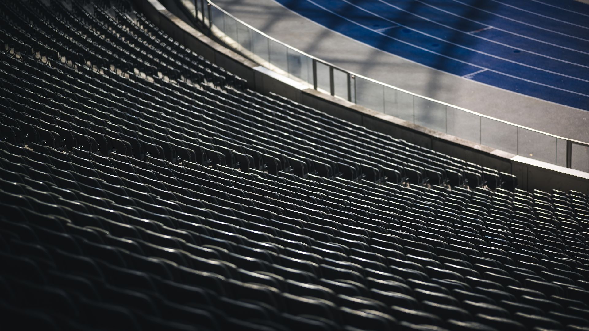 Sitze im Berliner Olympiastadion.
