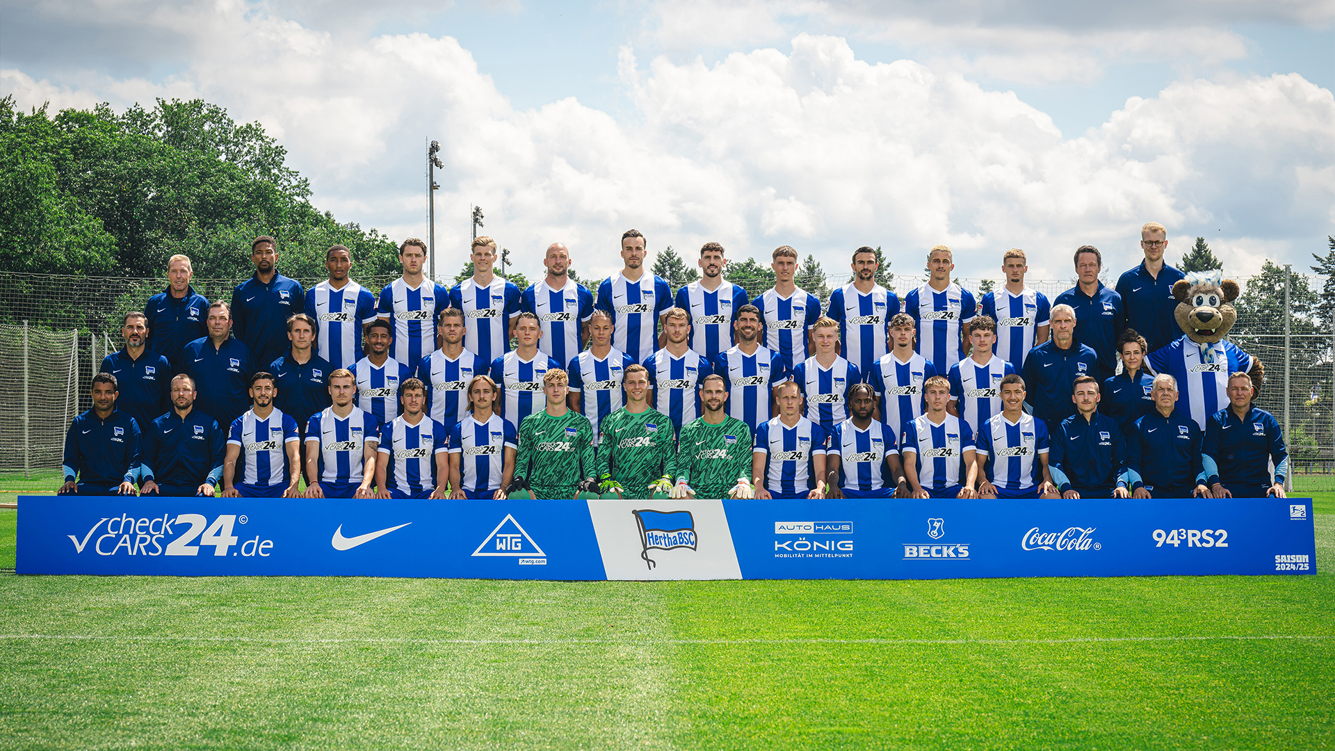 Teamfoto von Hertha BSC.