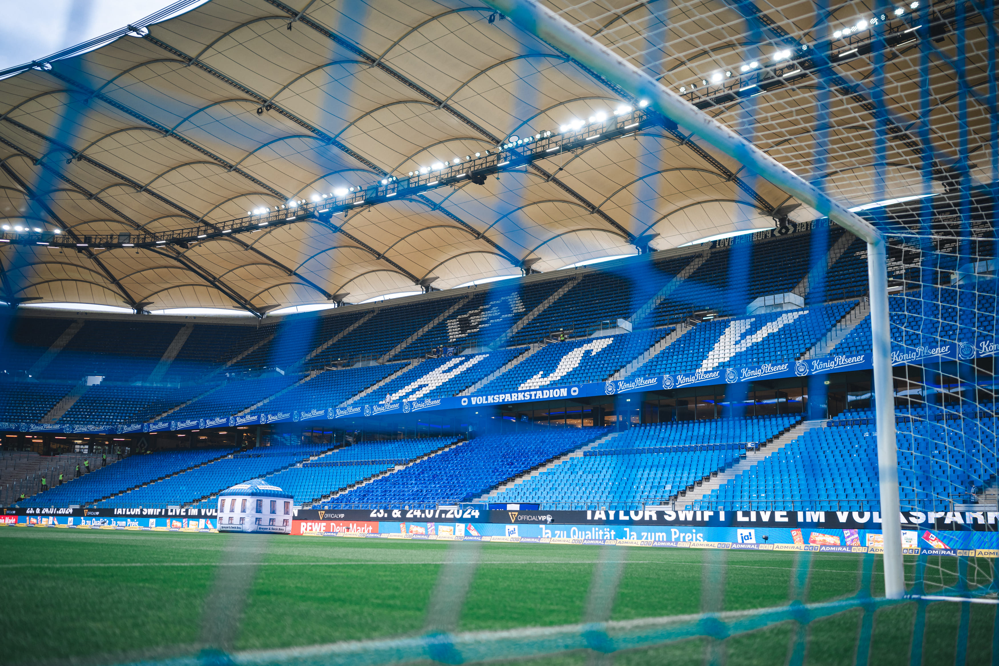 Das Volksparkstadion in Hamburg.