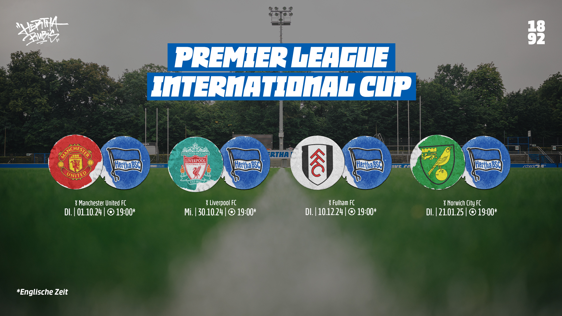 Die Begegnungen unserer Bubis beim Premier League International Cup.