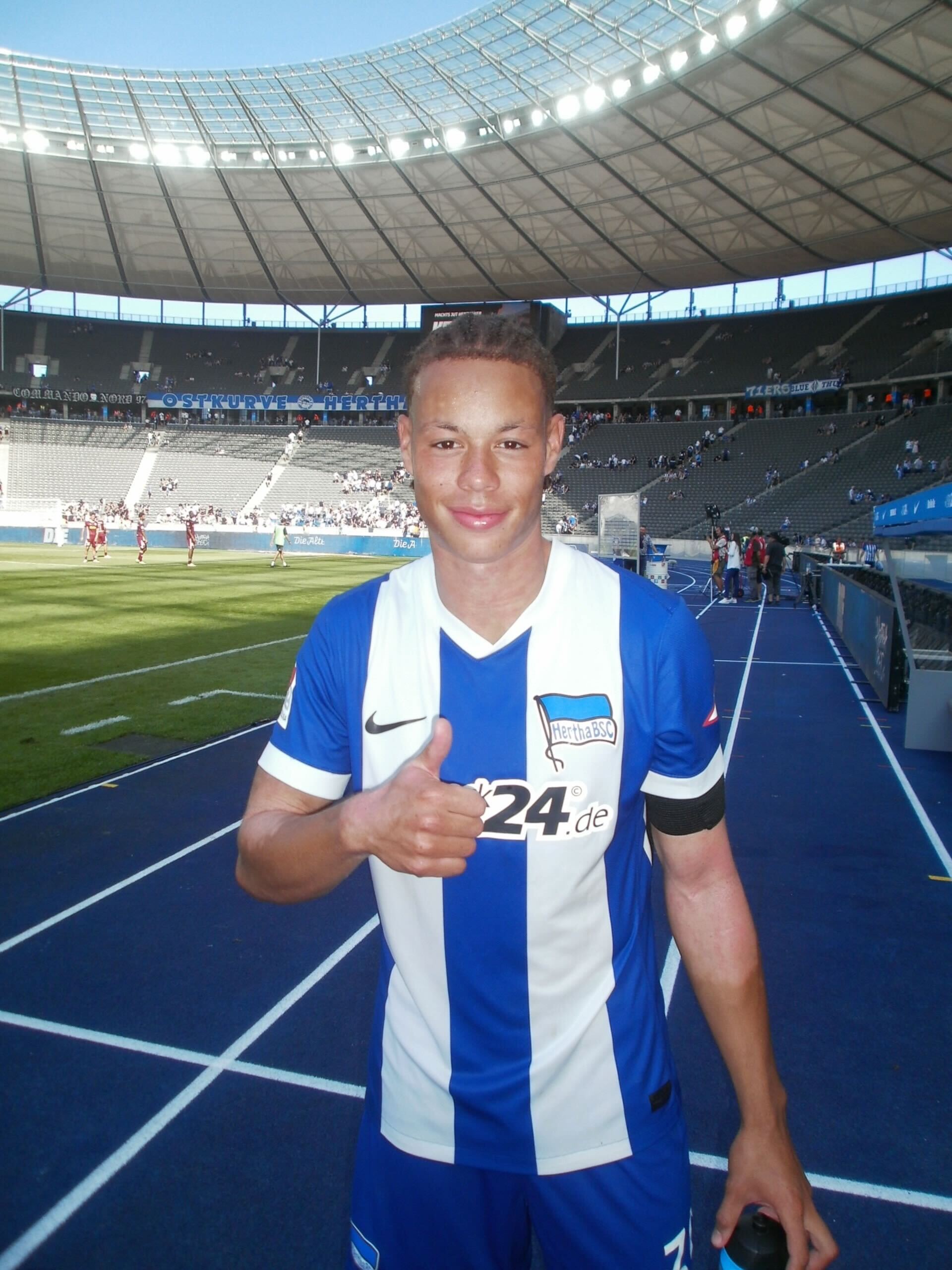 Derry Scherhant im Olympiastadion.