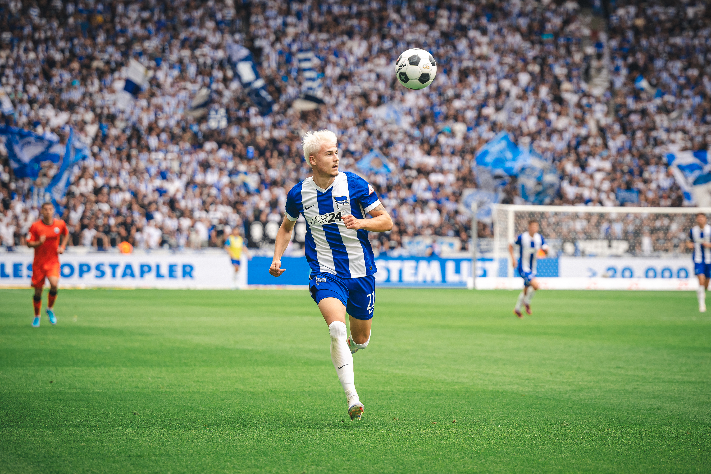 Marten Winkler in Aktion im Olympiastadion.