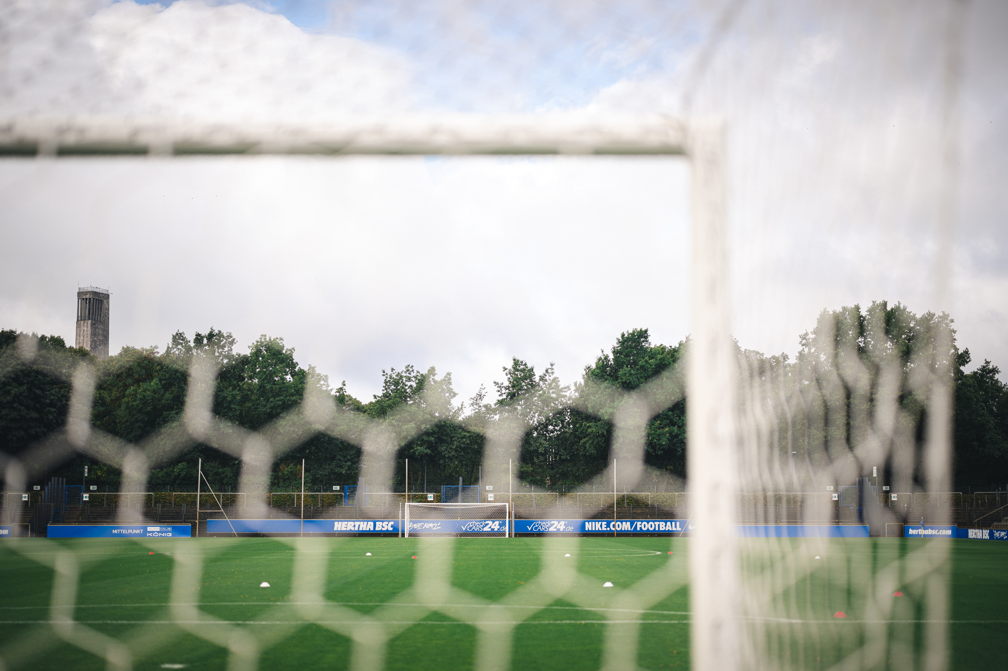 Ein Tor im Stadion auf dem Wurfplatz/Amateurstadion.