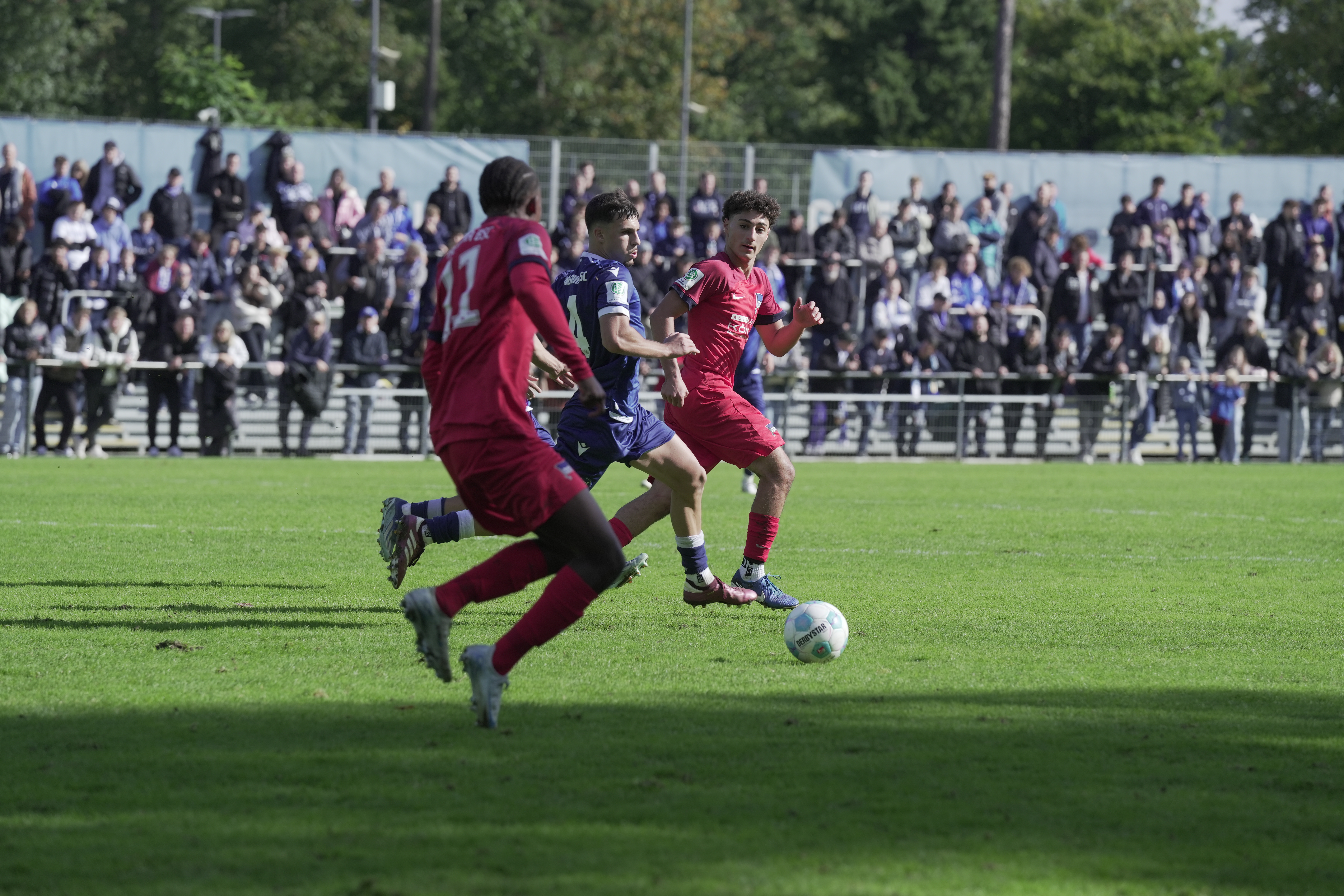 Unsere Spieler im Zweikampf.