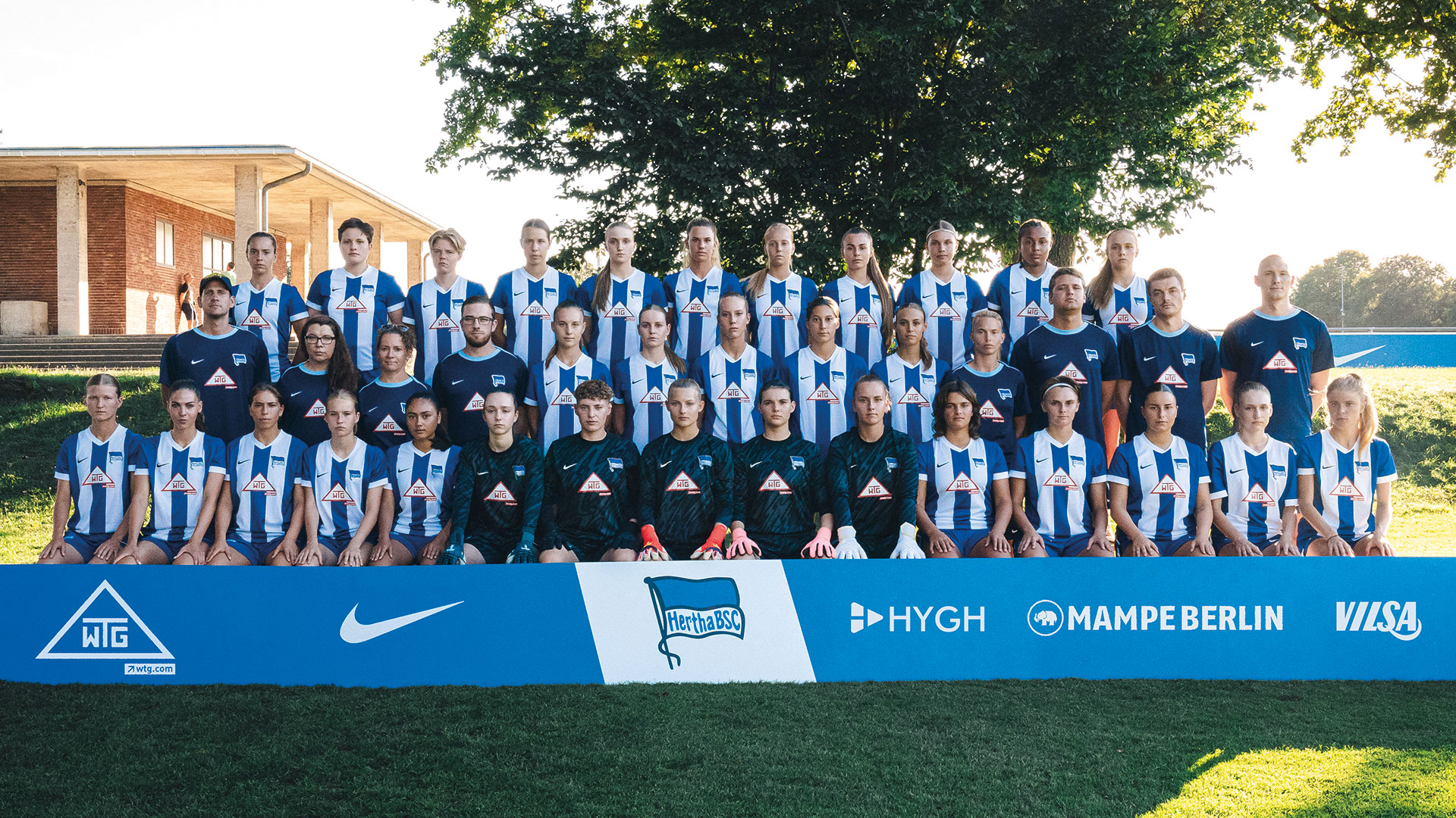 Teamfoto der 1. Frauen von Hertha BSC