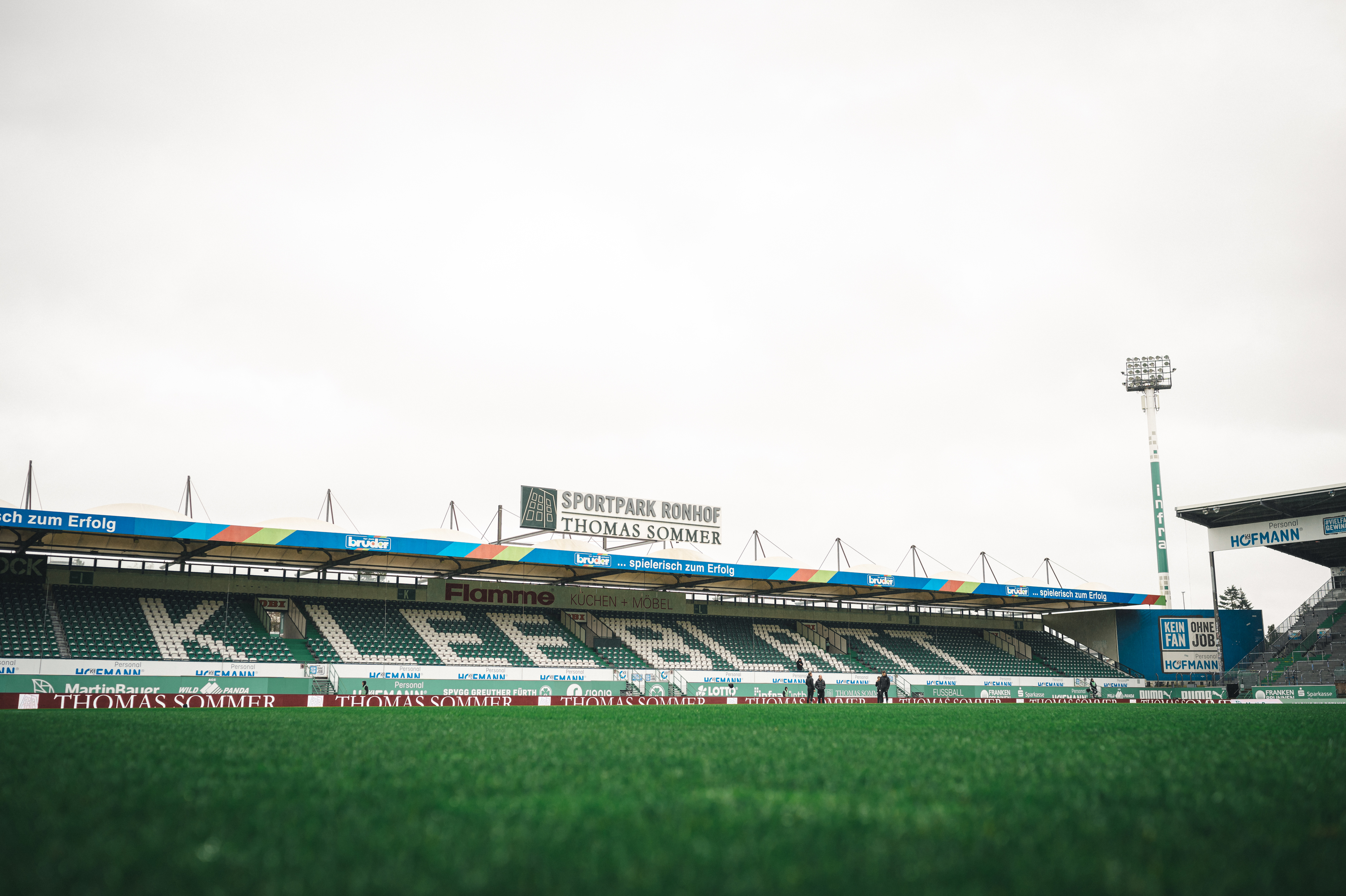 Blick ins Fürther Stadion.