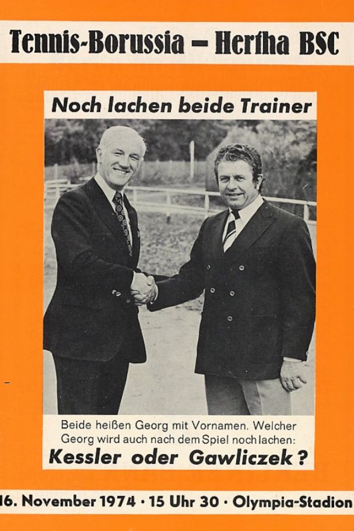 Das Programmheft zum ersten Berlin-Derby in der Bundesliga.