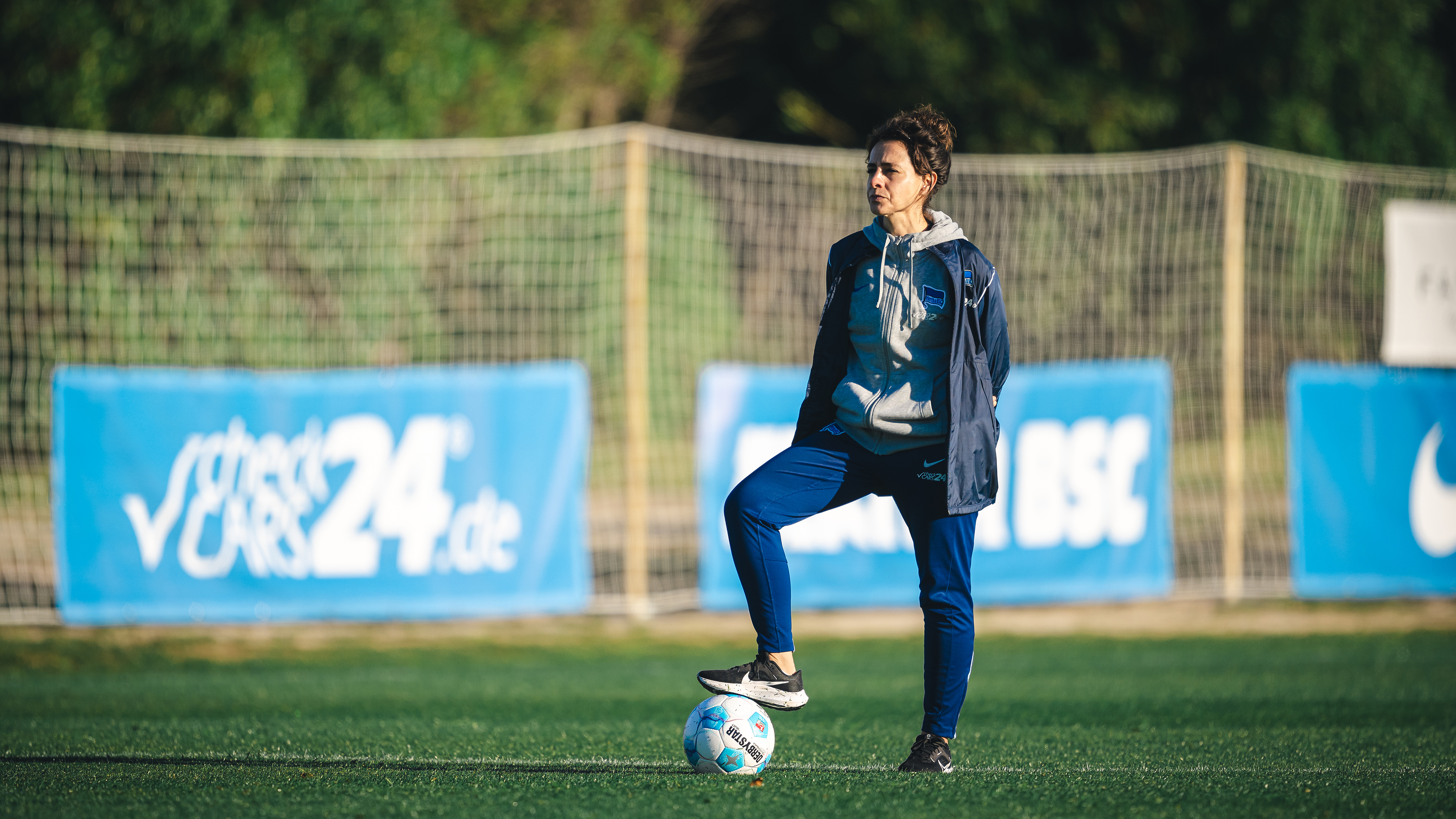 Anne Kaube auf dem Trainingsplatz.