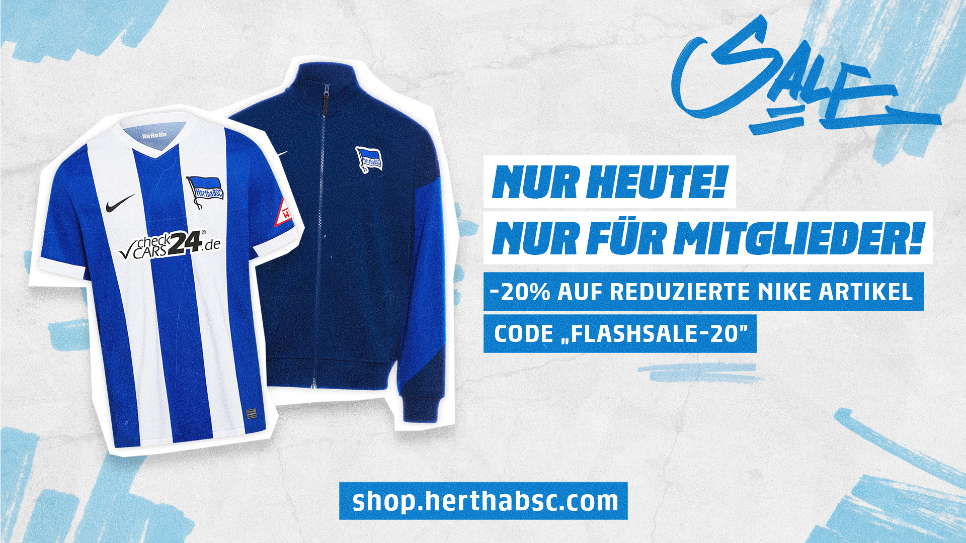 Die Grafik für den Flashsale.
