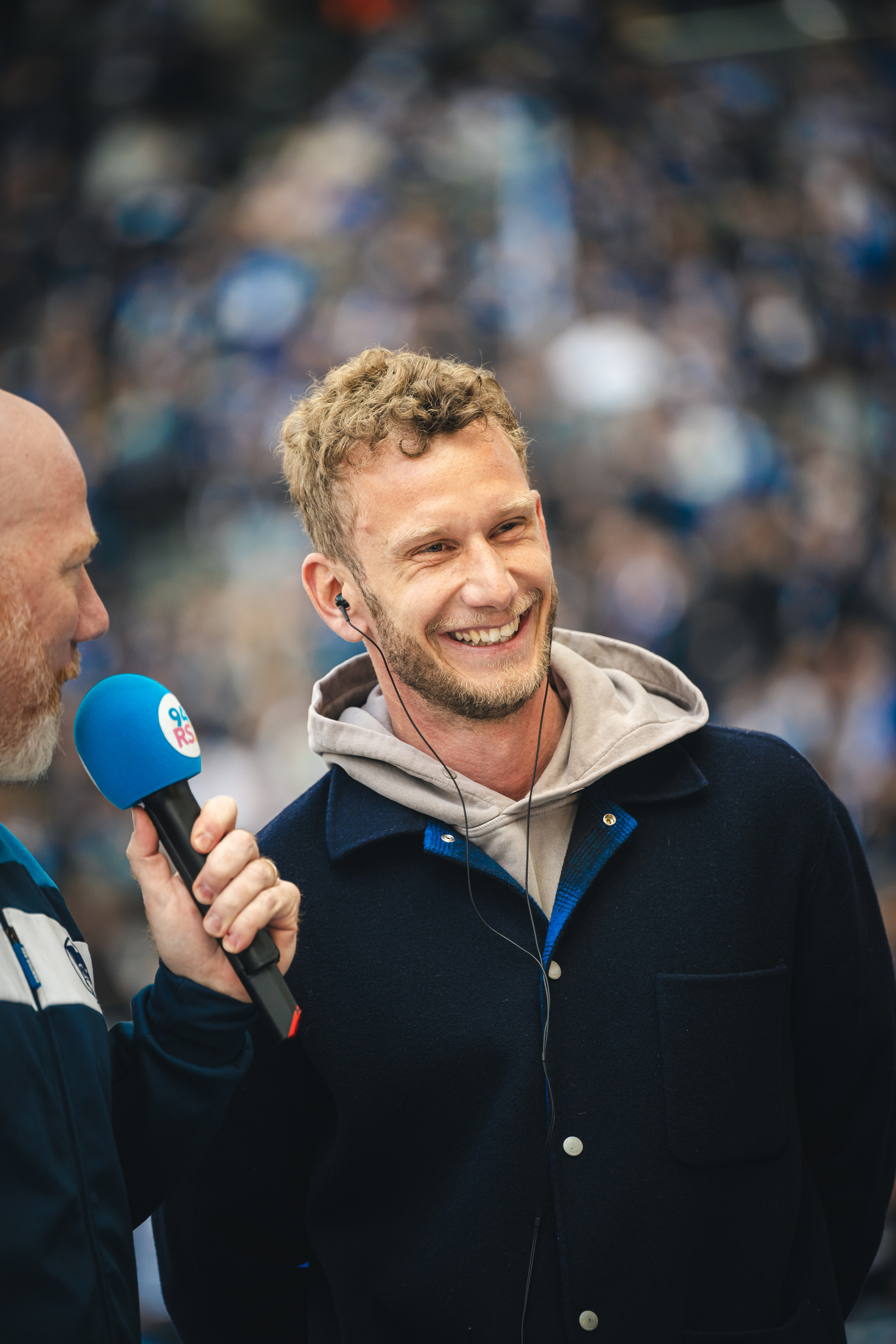 Fabian Lustenberger zu Besuch im Olympiastadion.