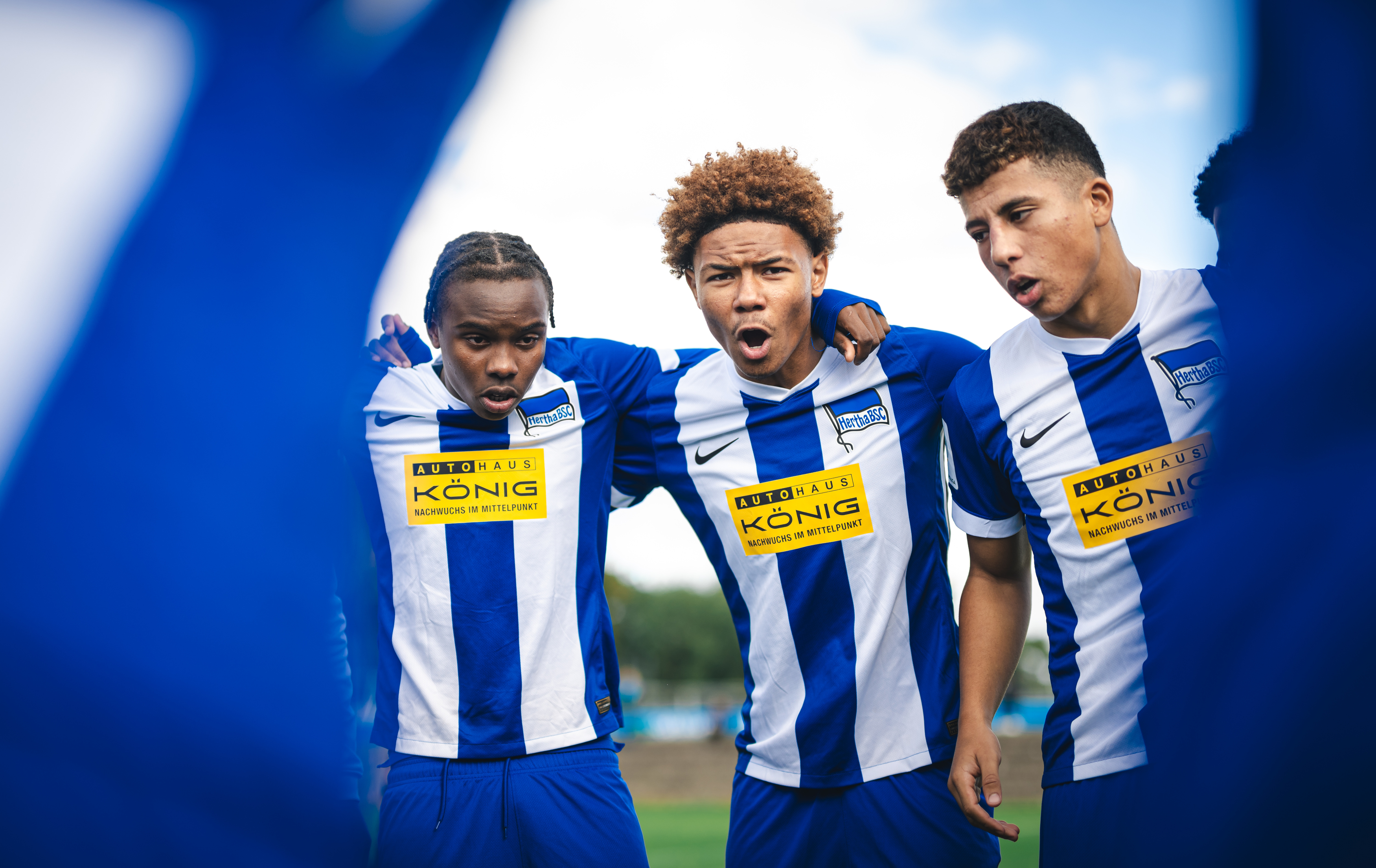 Unsere U17 in Aktion auf dem Platz.