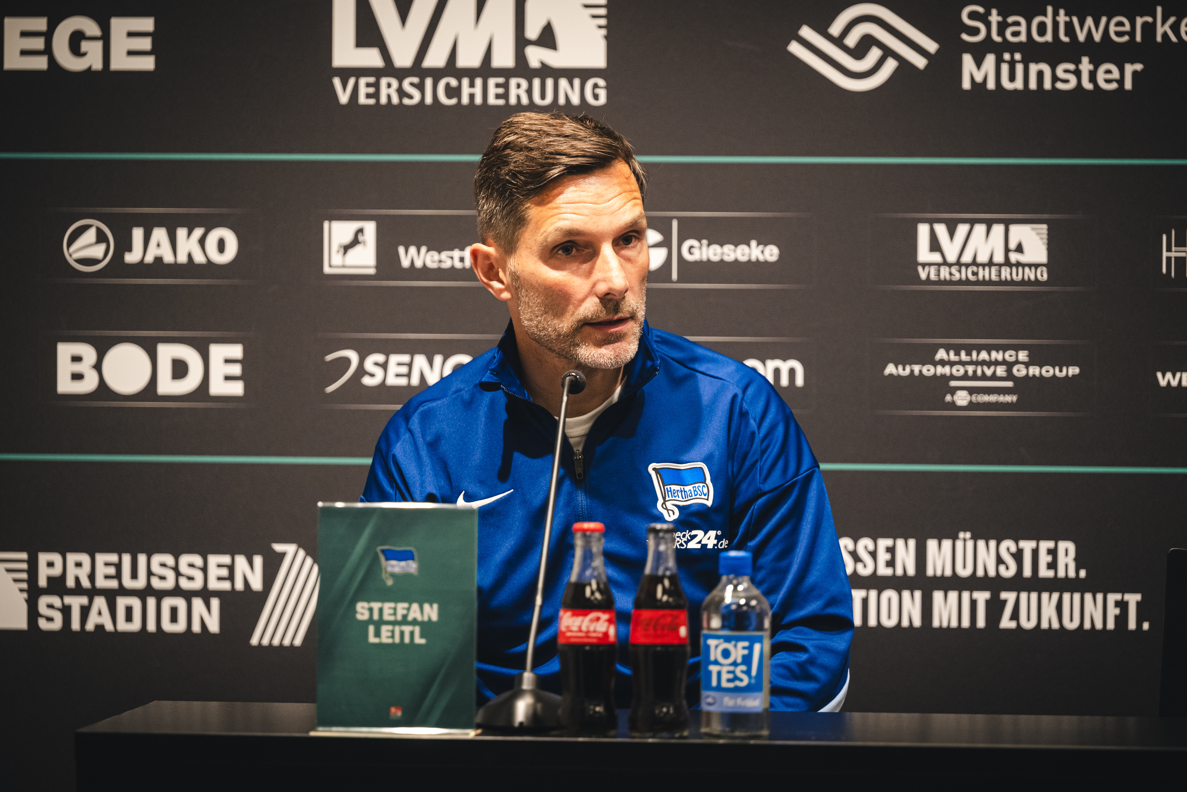 Stefan Leitl auf dem Podium.