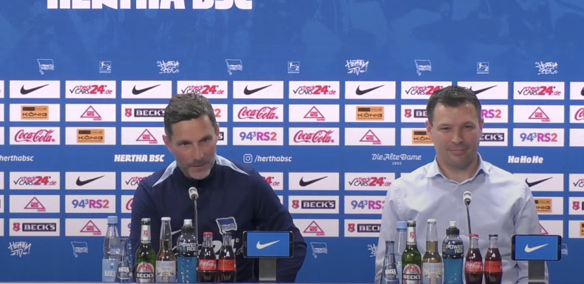 Stefan Leitl und Benjamin Weber auf dem Podium.