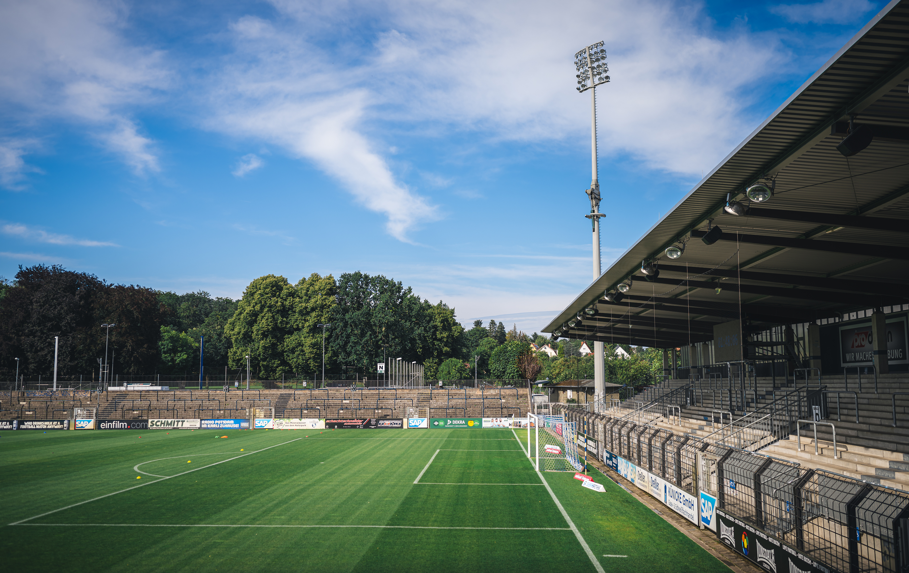 Das Karl-Liebknecht-Stadion in Potsdam.