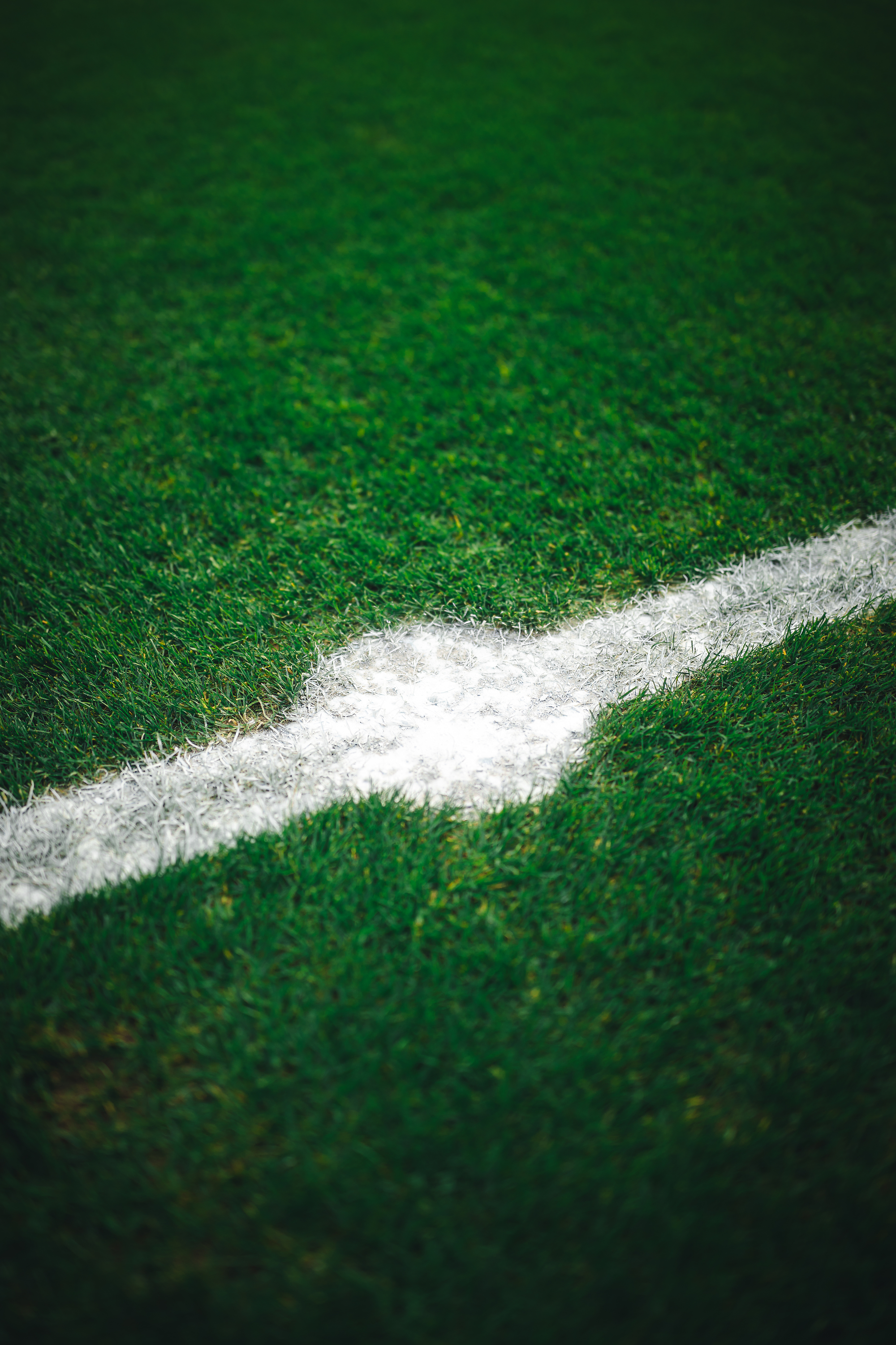 Der Anstoßpunkt vor einem Heimspiel im Olympiastadion.