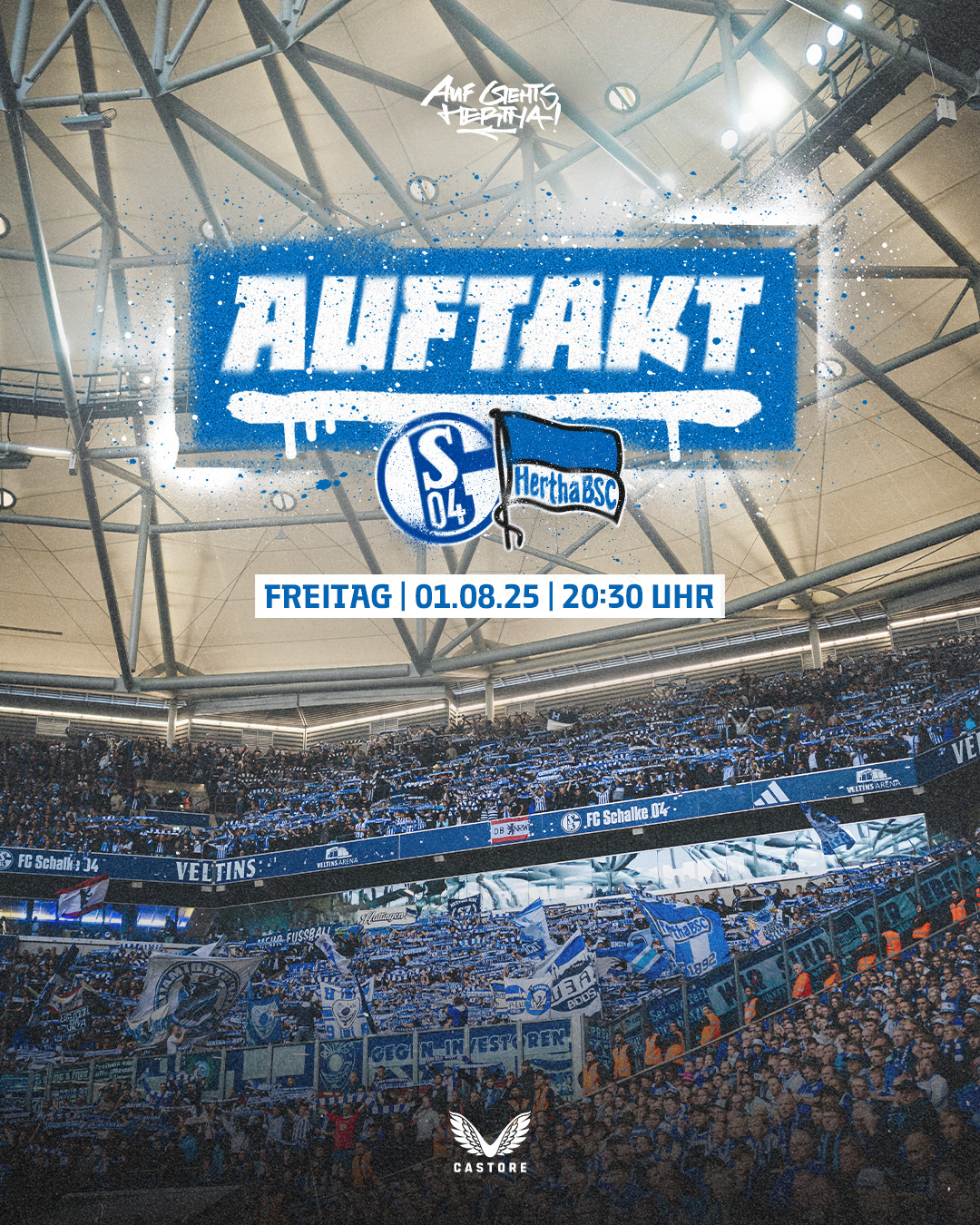 Die Grafik zum Eröffnungsspiel 2025/26 gegen Schalke.