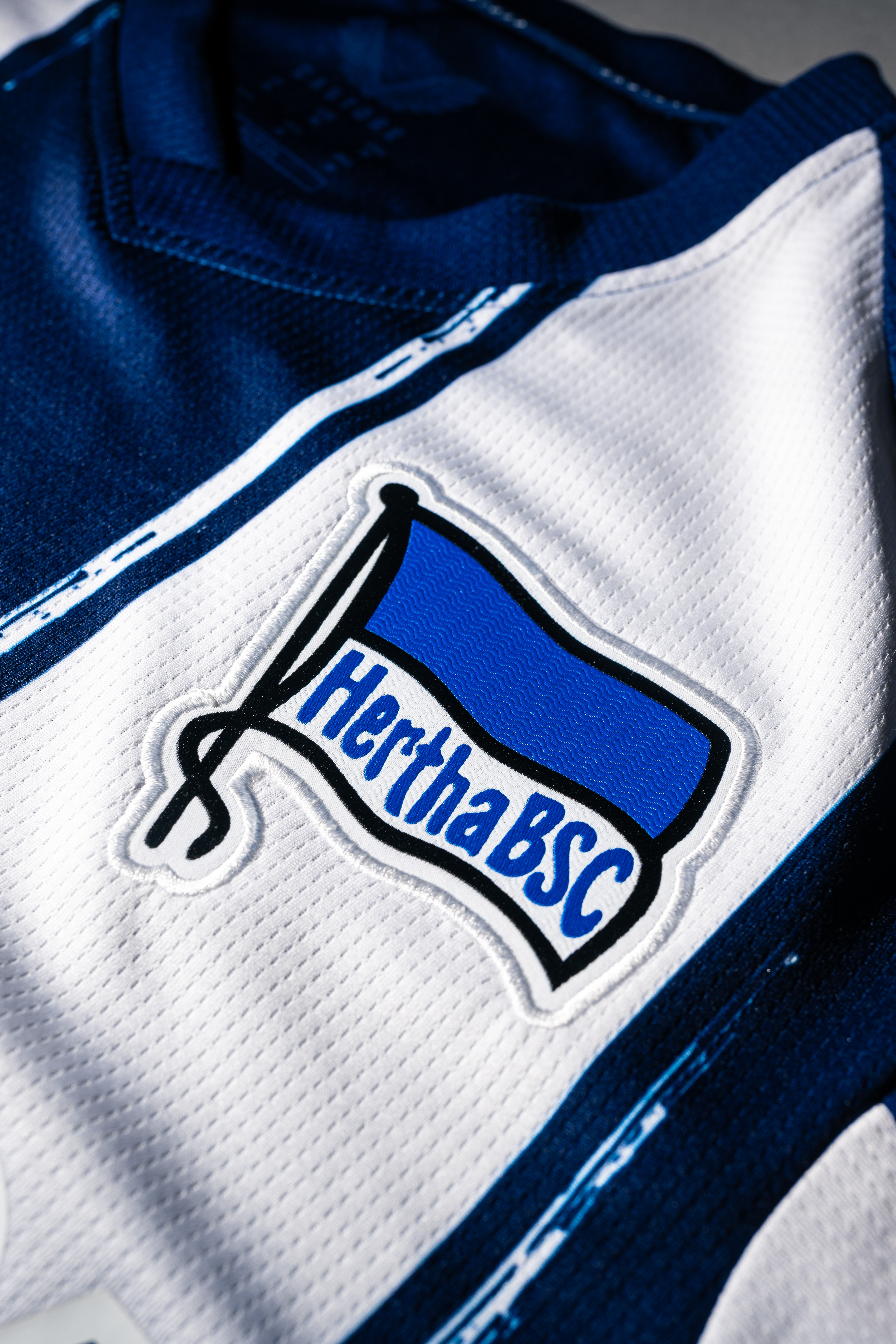 Die Fahne auf dem Heimtrikot.