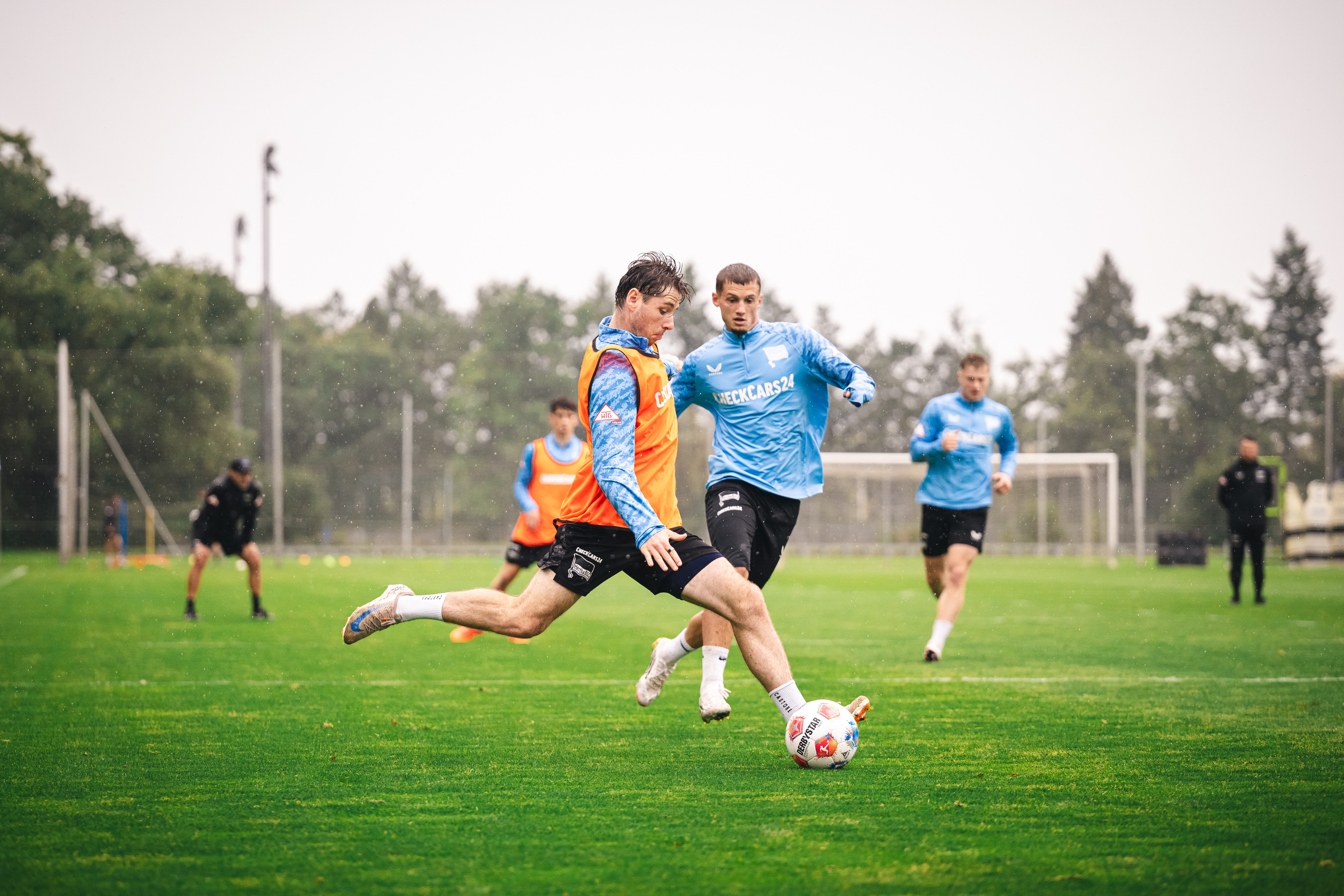 Ein Trainingszweikampf.