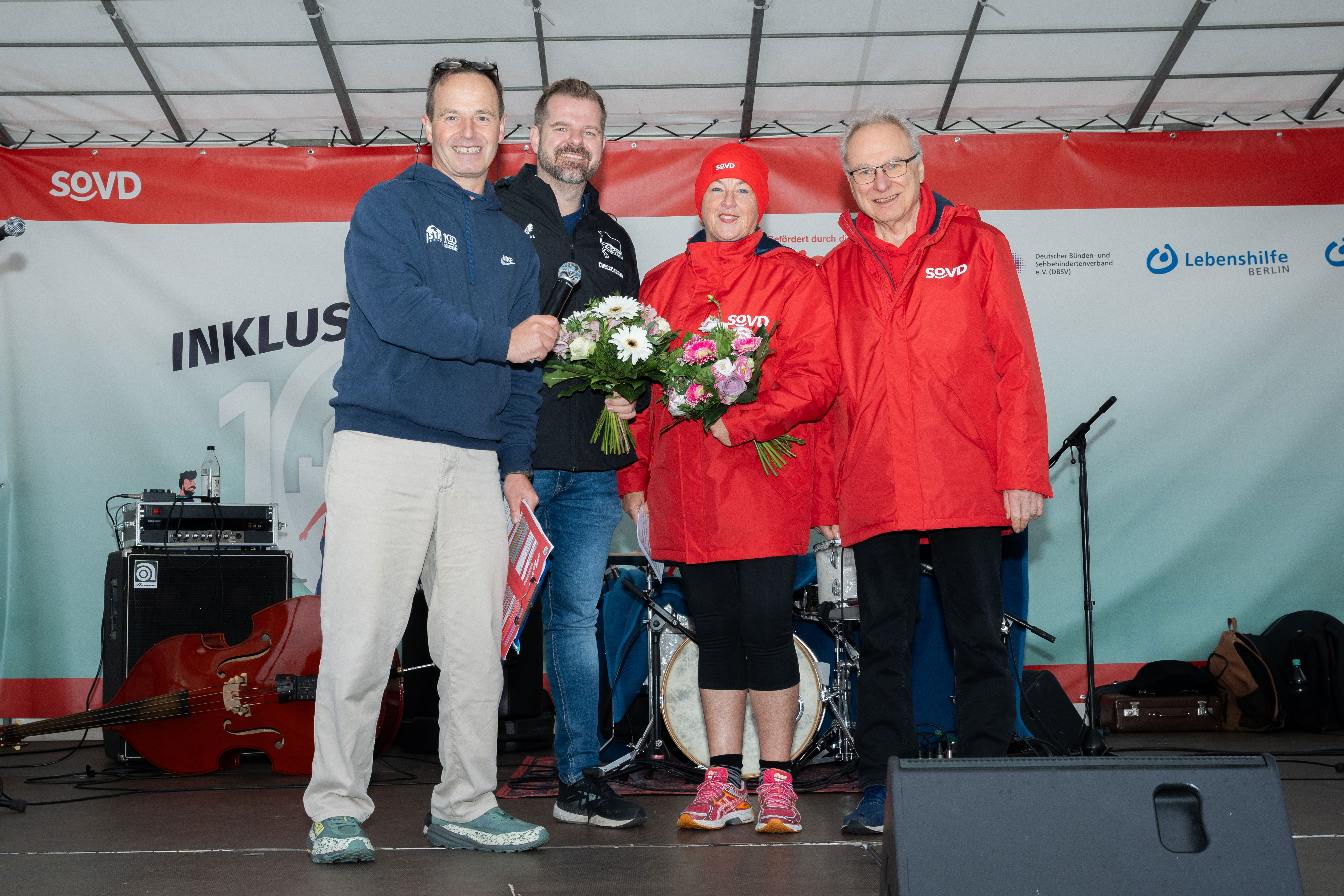 Fabian Drescher beim Inklusionslauf des Sozialverband Deutschland.