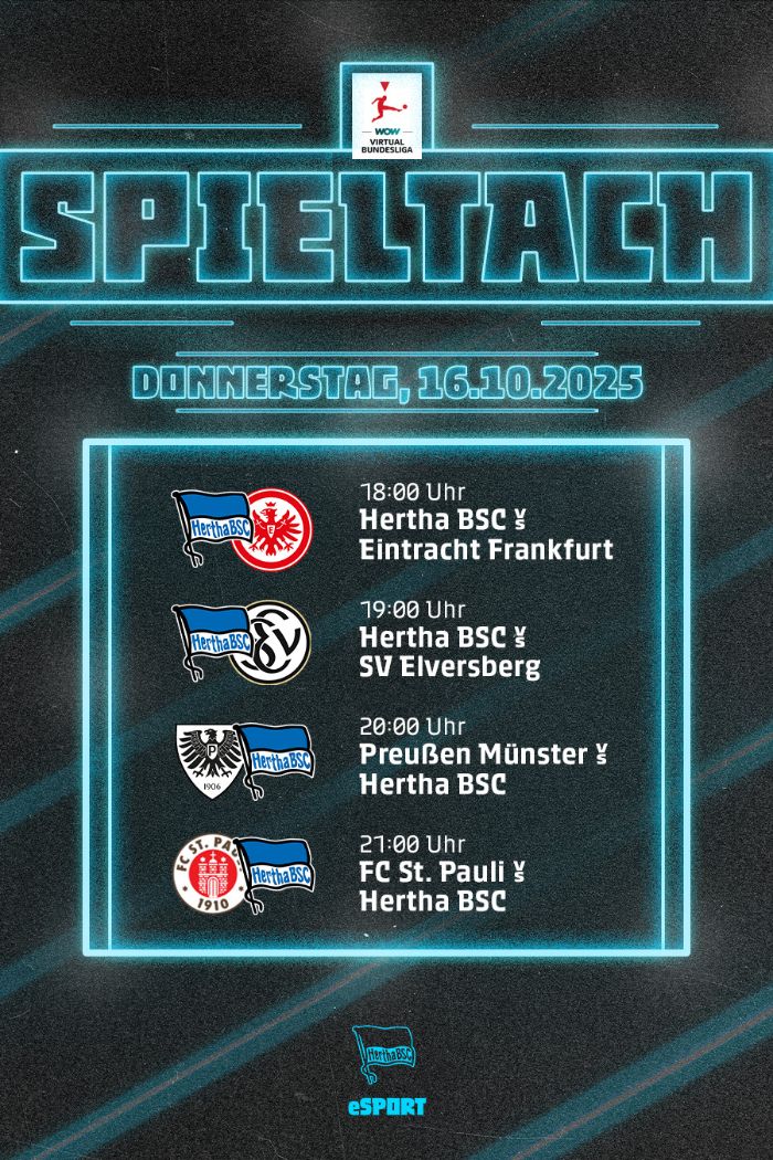 Die Auftaktpaarungen unserer eSportler in der VBL 2025/26.
