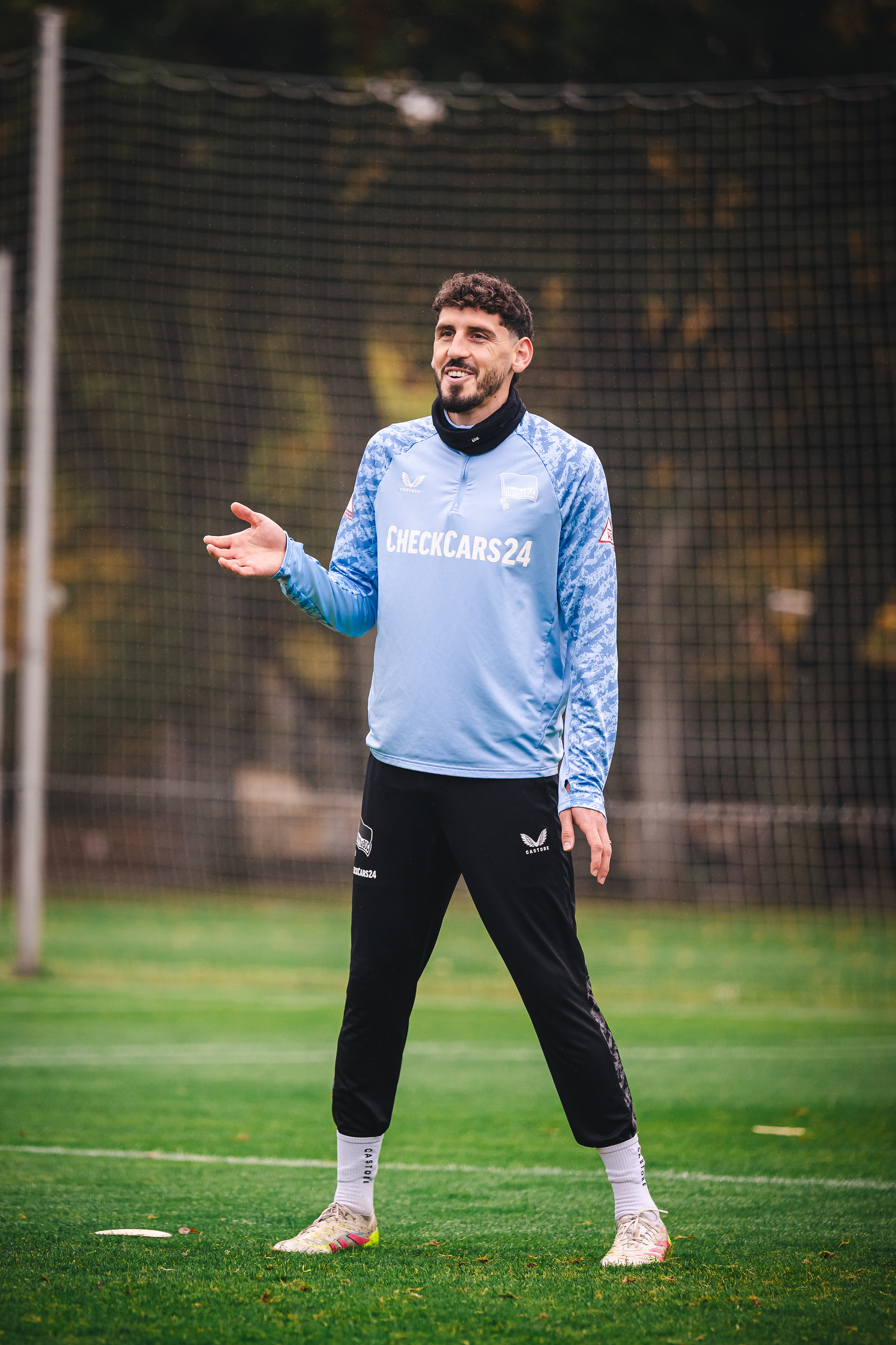 Agustín Rogel auf dem Trainingsplatz.