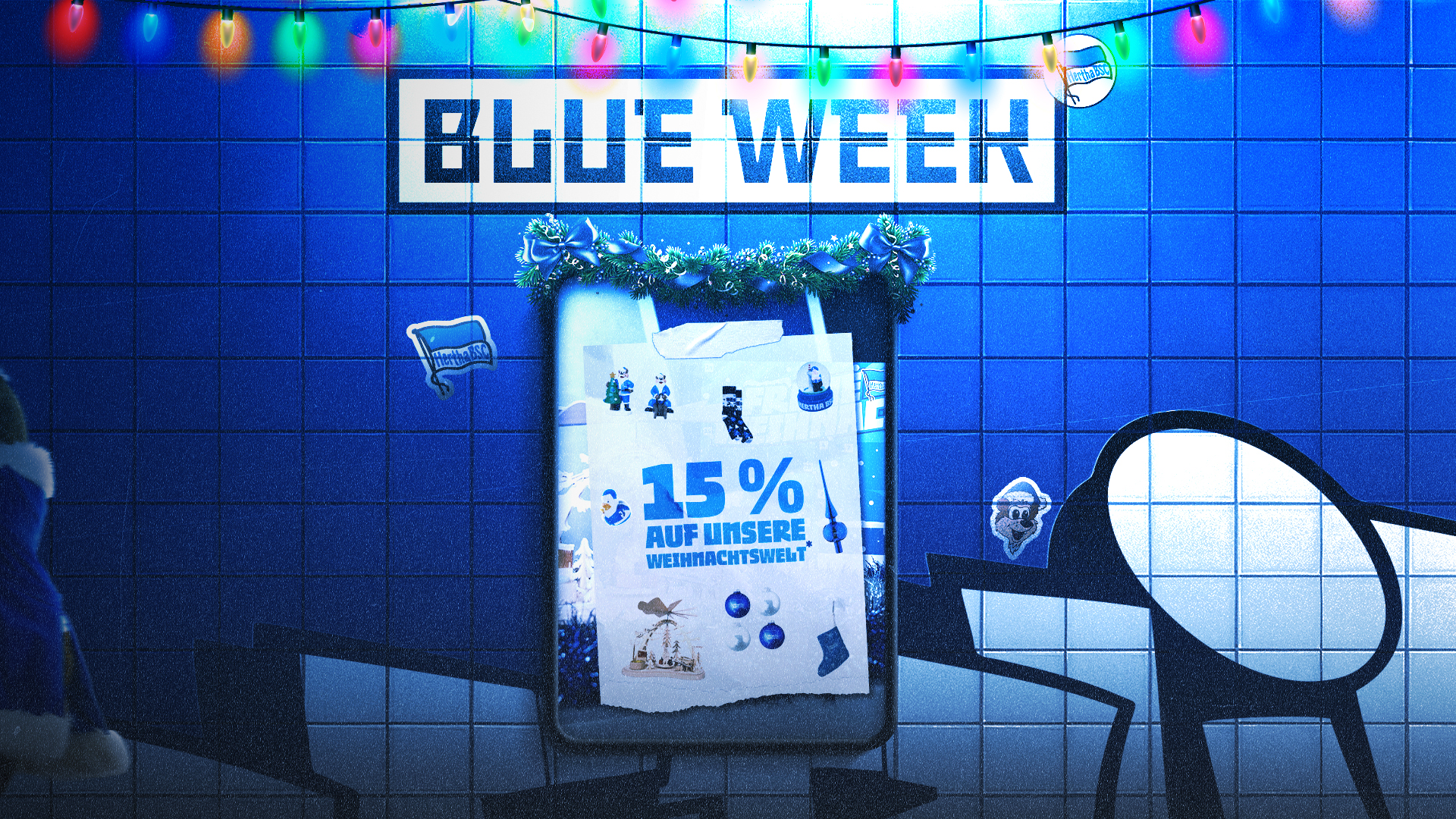 Die Grafik für den Blue Week Deal am Donnerstag.